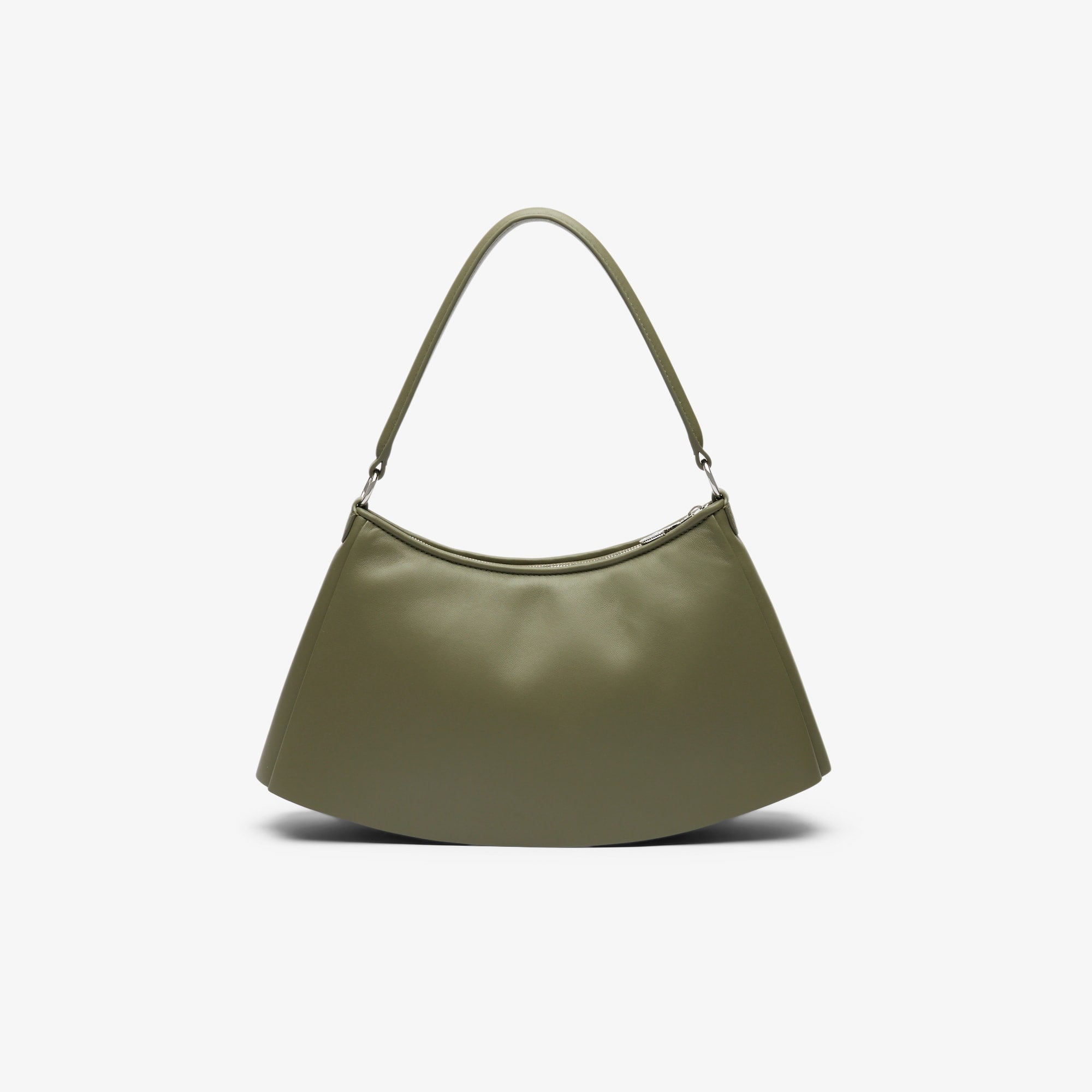 Medium Runway Lenglen Leather Bag - Kaki