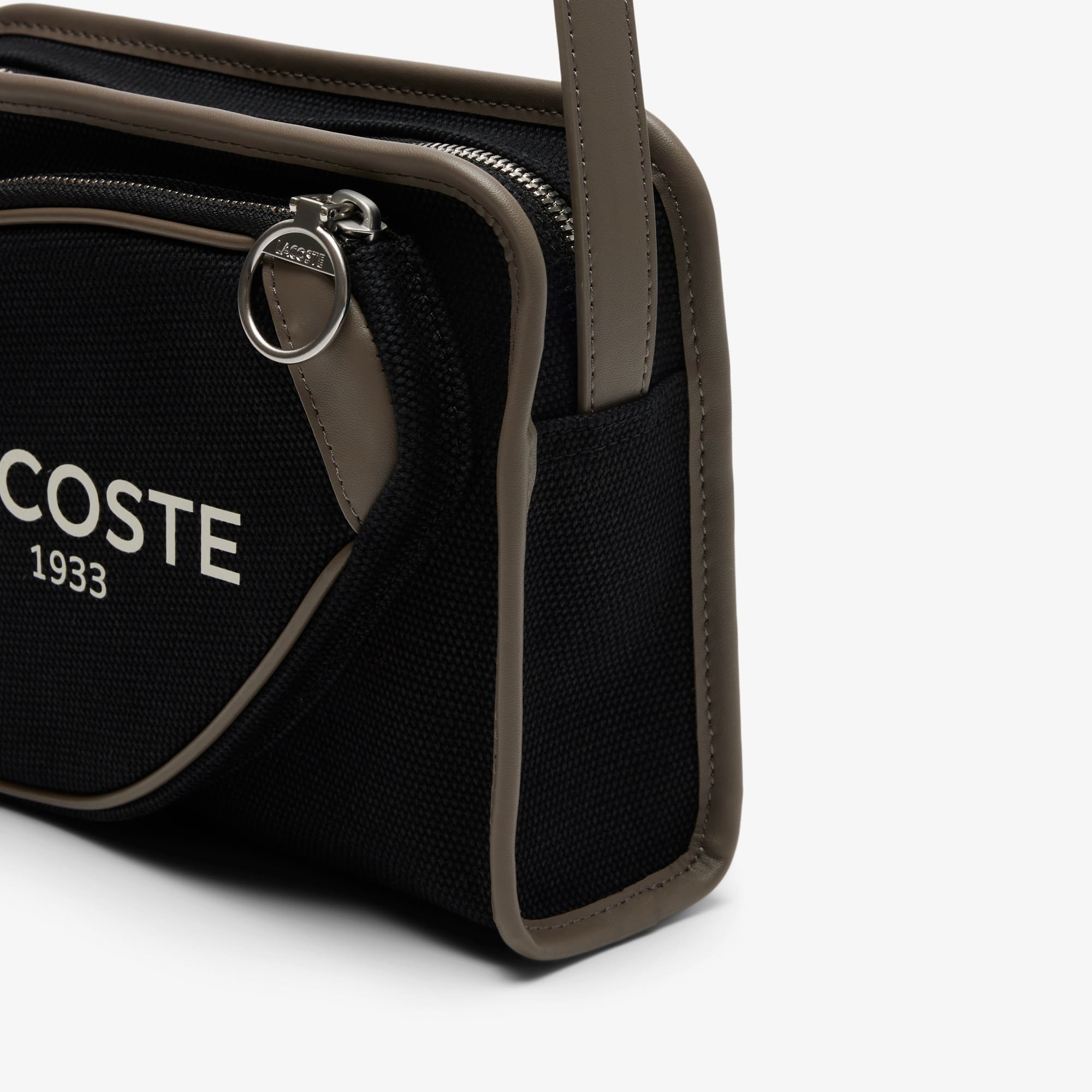 Heritage Canvas Shoulder Bag - NOIR MOREL