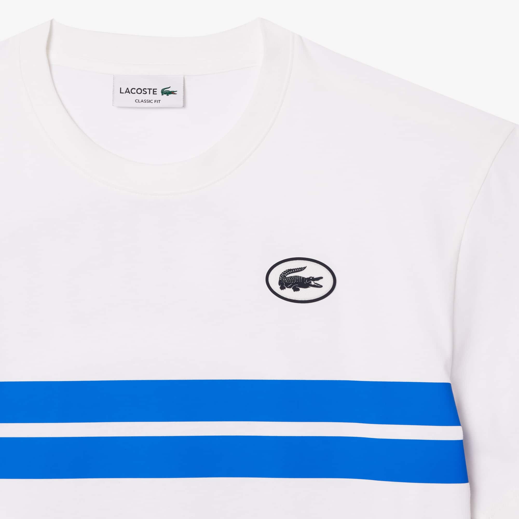 Men's Print Back Cotton T-Shirt - White