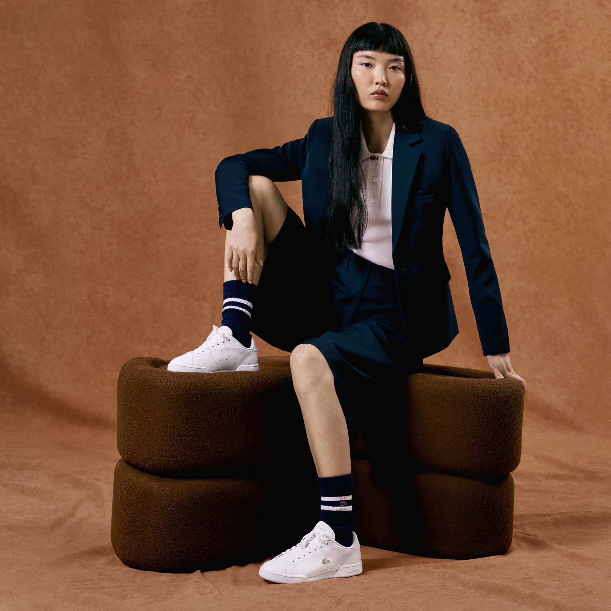 Women's Carnaby Cup Leather Sneakers - WHT/GLD