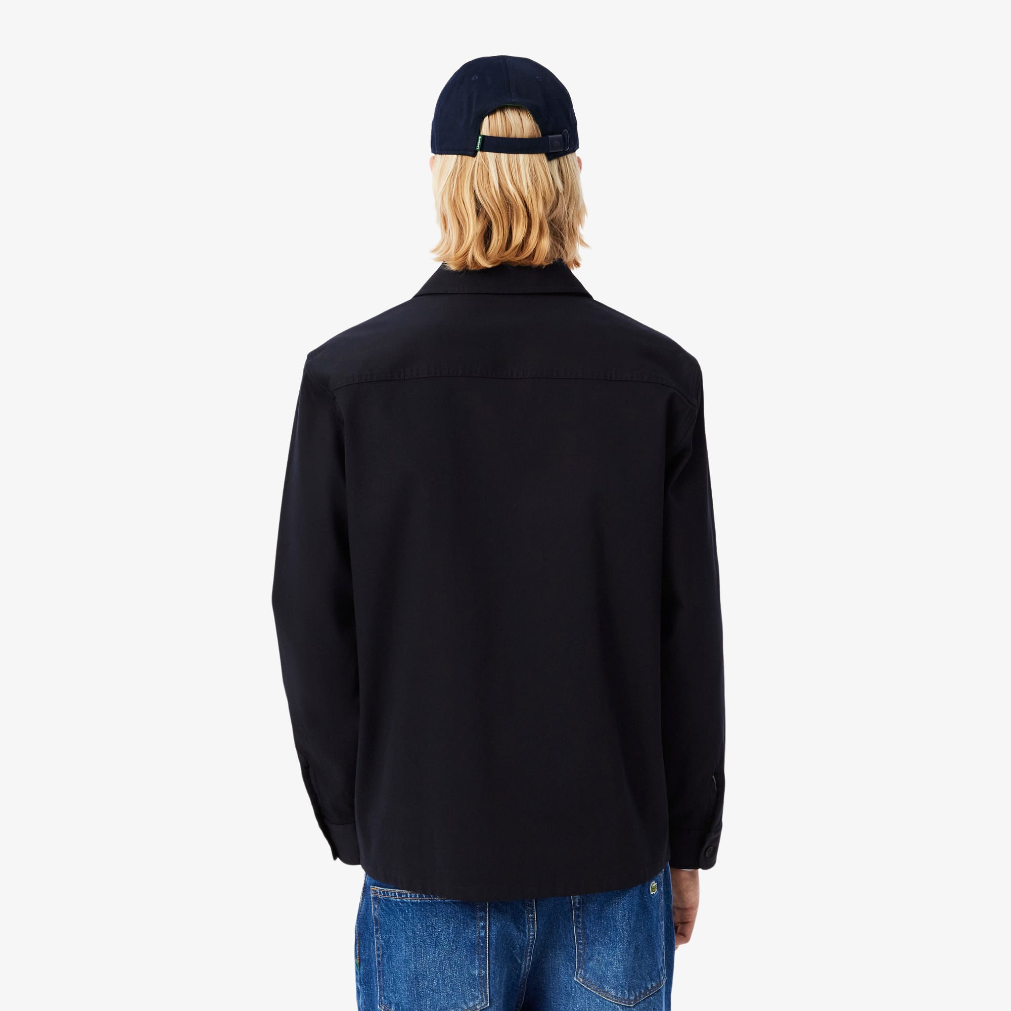 Men's Cotton Overshirt Jacket - Abysm blue