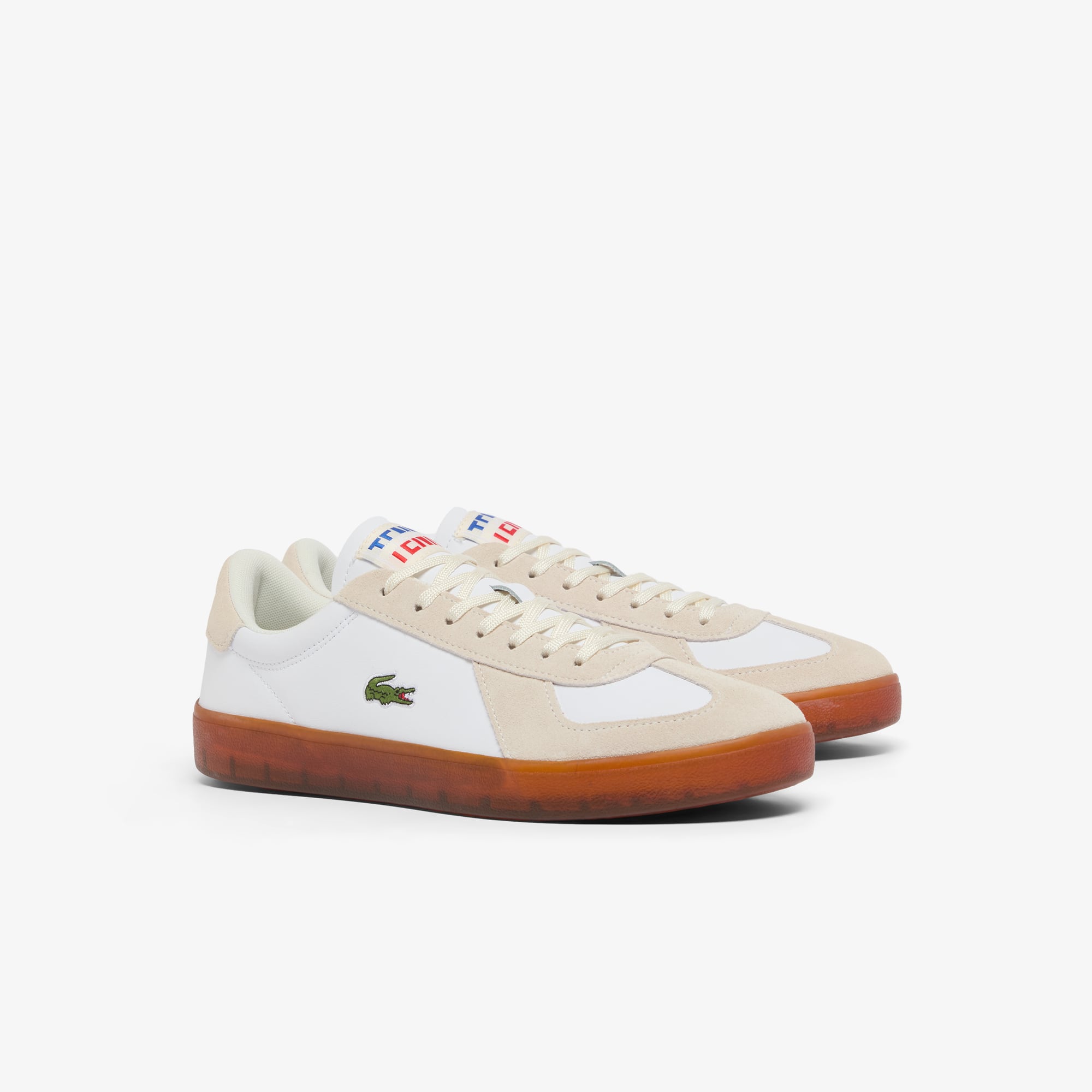 Men's Baseshot Pro Leather Sneakers - WHT/GUM