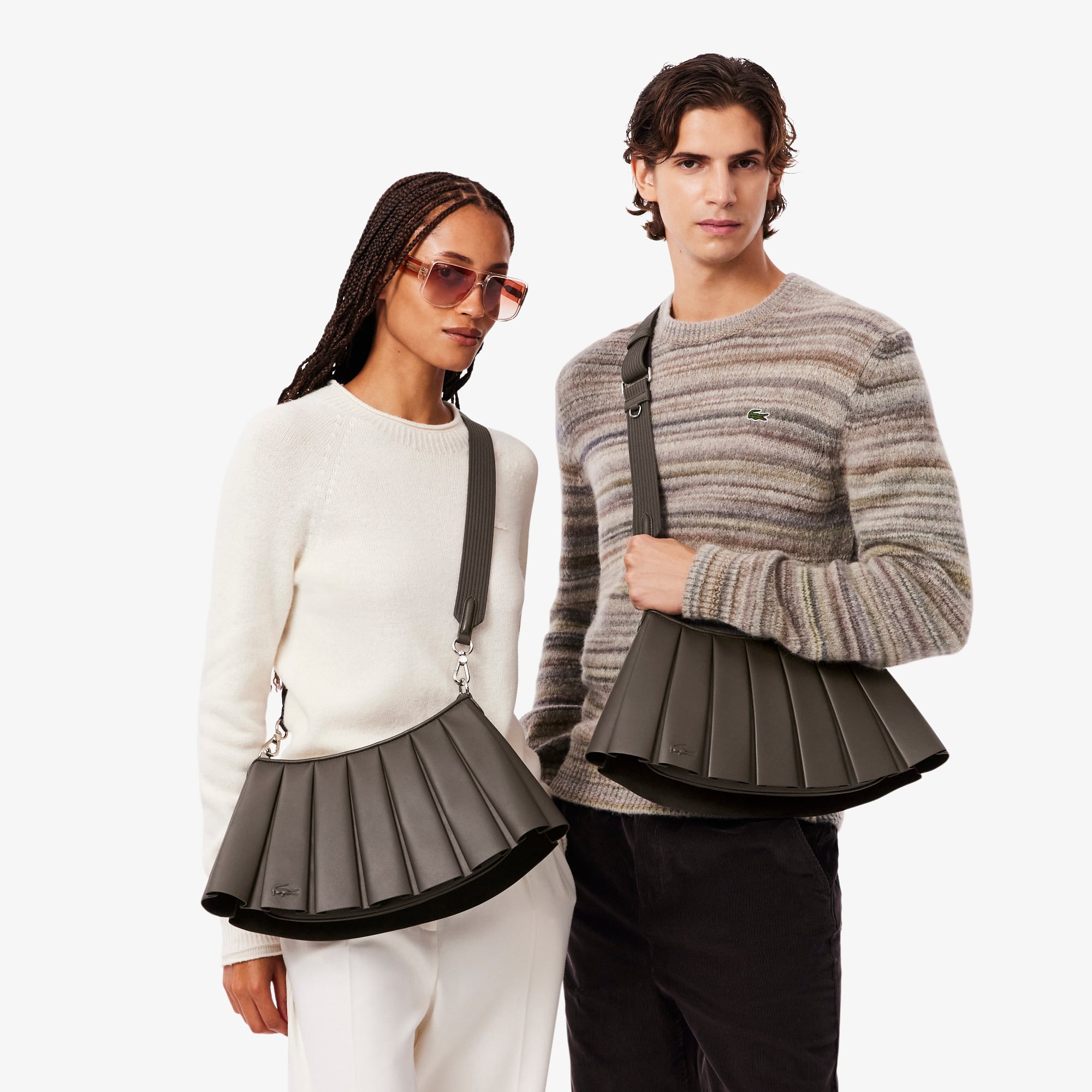Medium Runway Lenglen Leather Bag - COFFEE BEAN