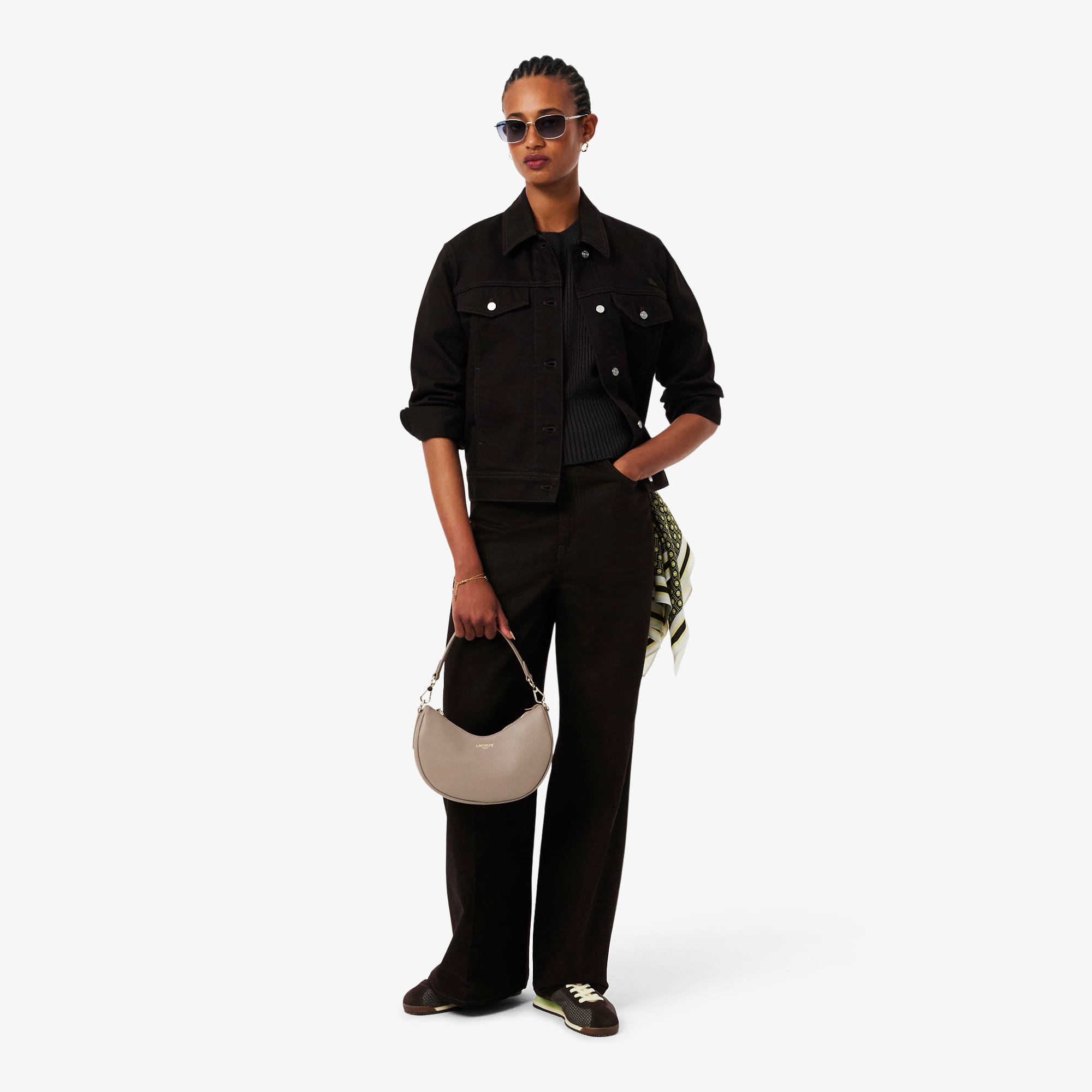 Small Champs-Élysées Half-Moon Bag - Taupe