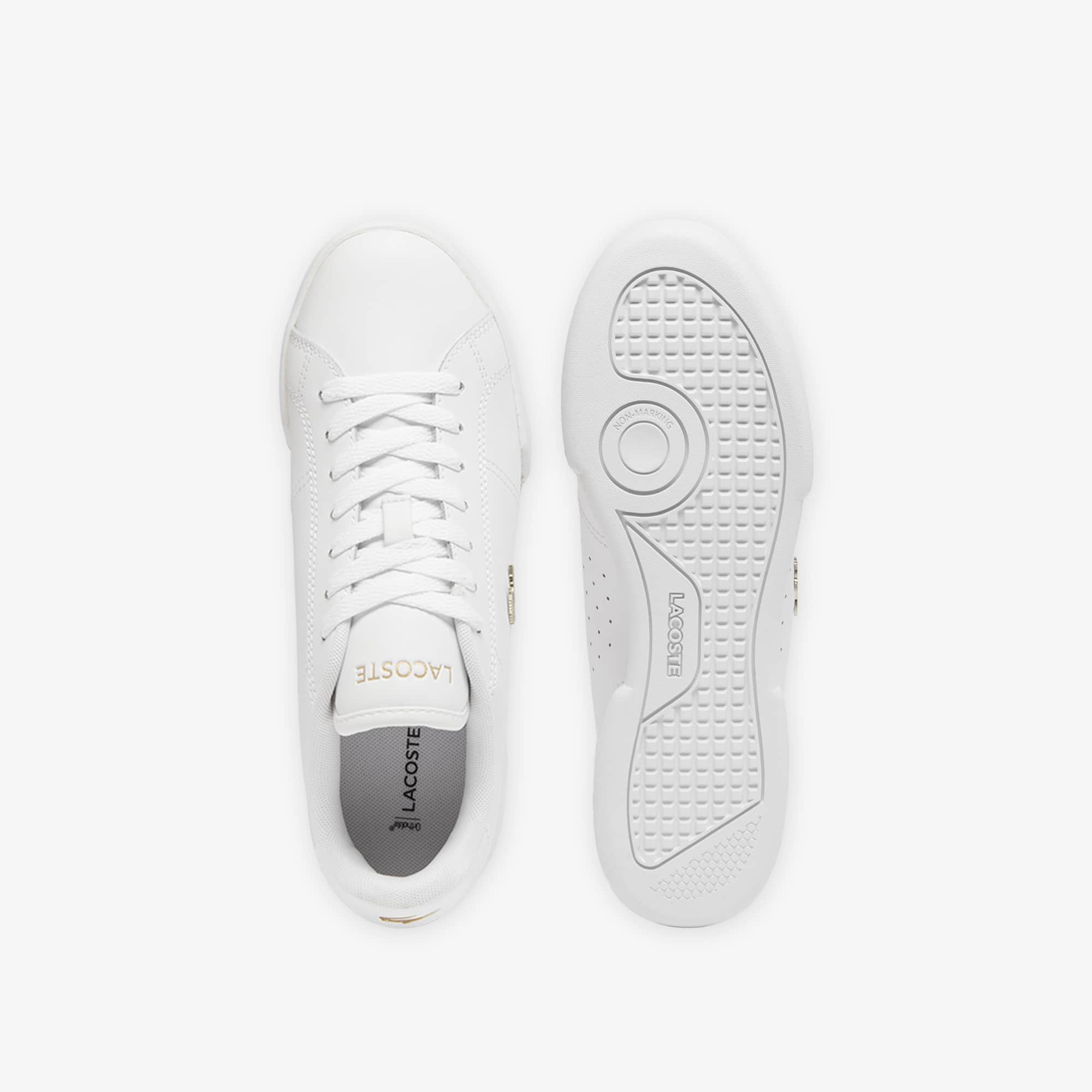 Women's Carnaby Cup Leather Sneakers - WHT/GLD