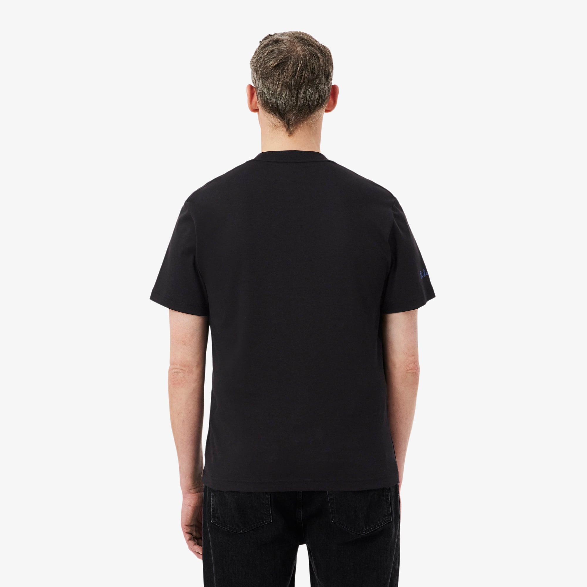 Men's Embroidered Signature T-Shirt - Black