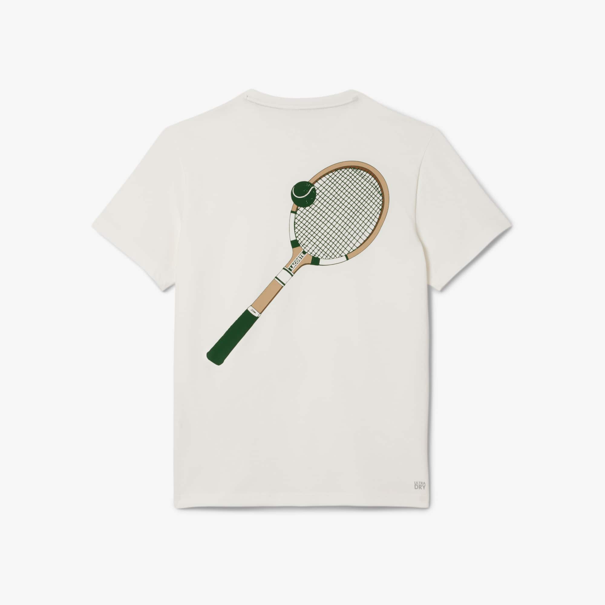 Men's Ultra Dry Tennis Heritage Print T-Shirt - White