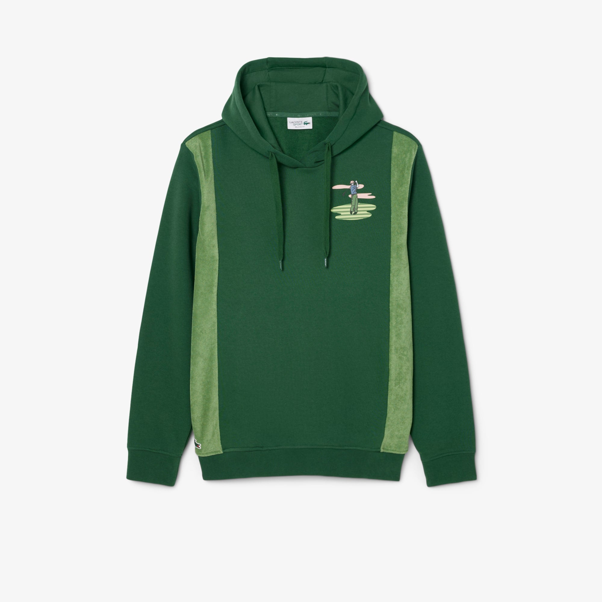 Golf Print Hoodie - Vert