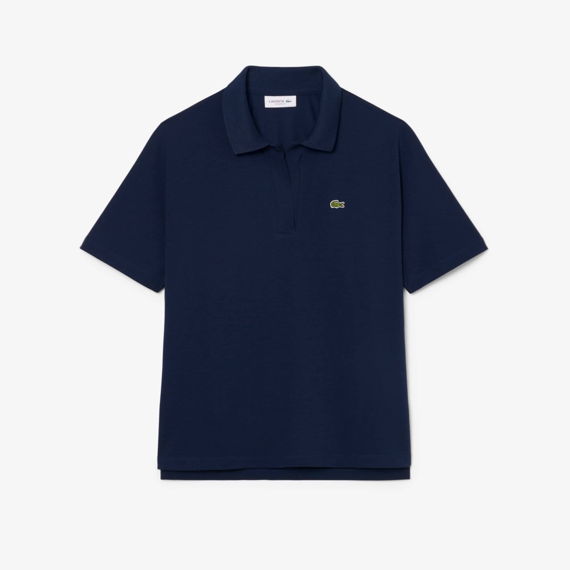 Women's Relaxed Fit Piqué Polo - Navy Blue