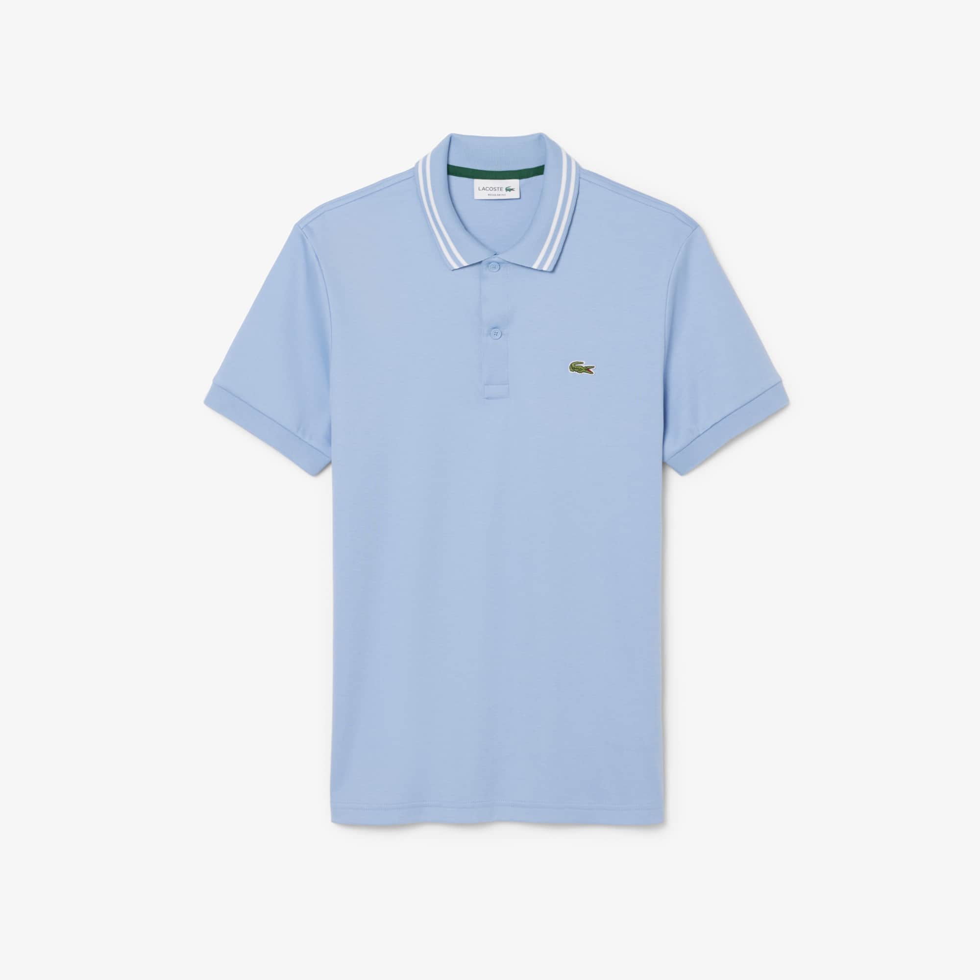 Men's Regular Fit Pima Cotton Polo - Light Blue