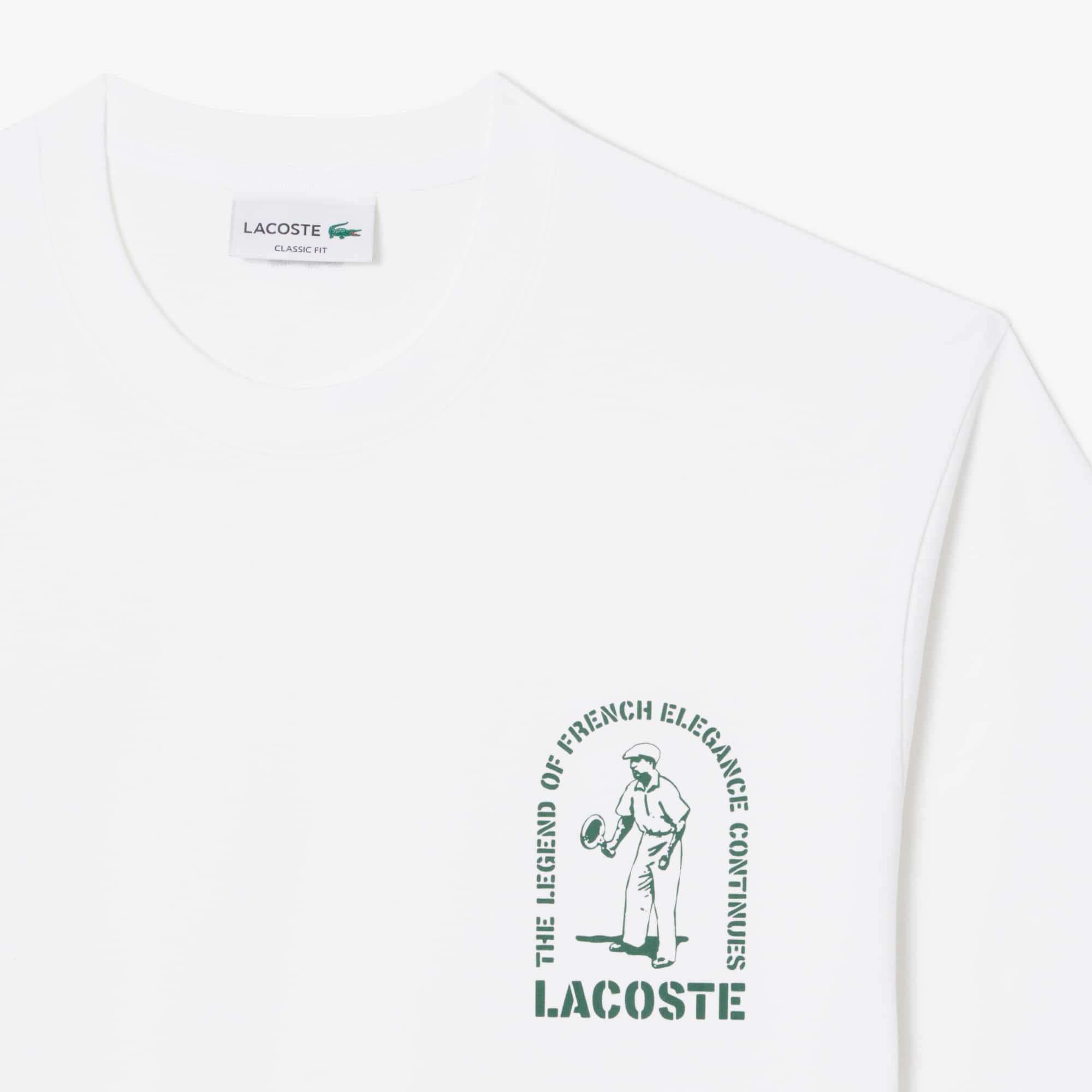 Printed Cotton T-Shirt - White