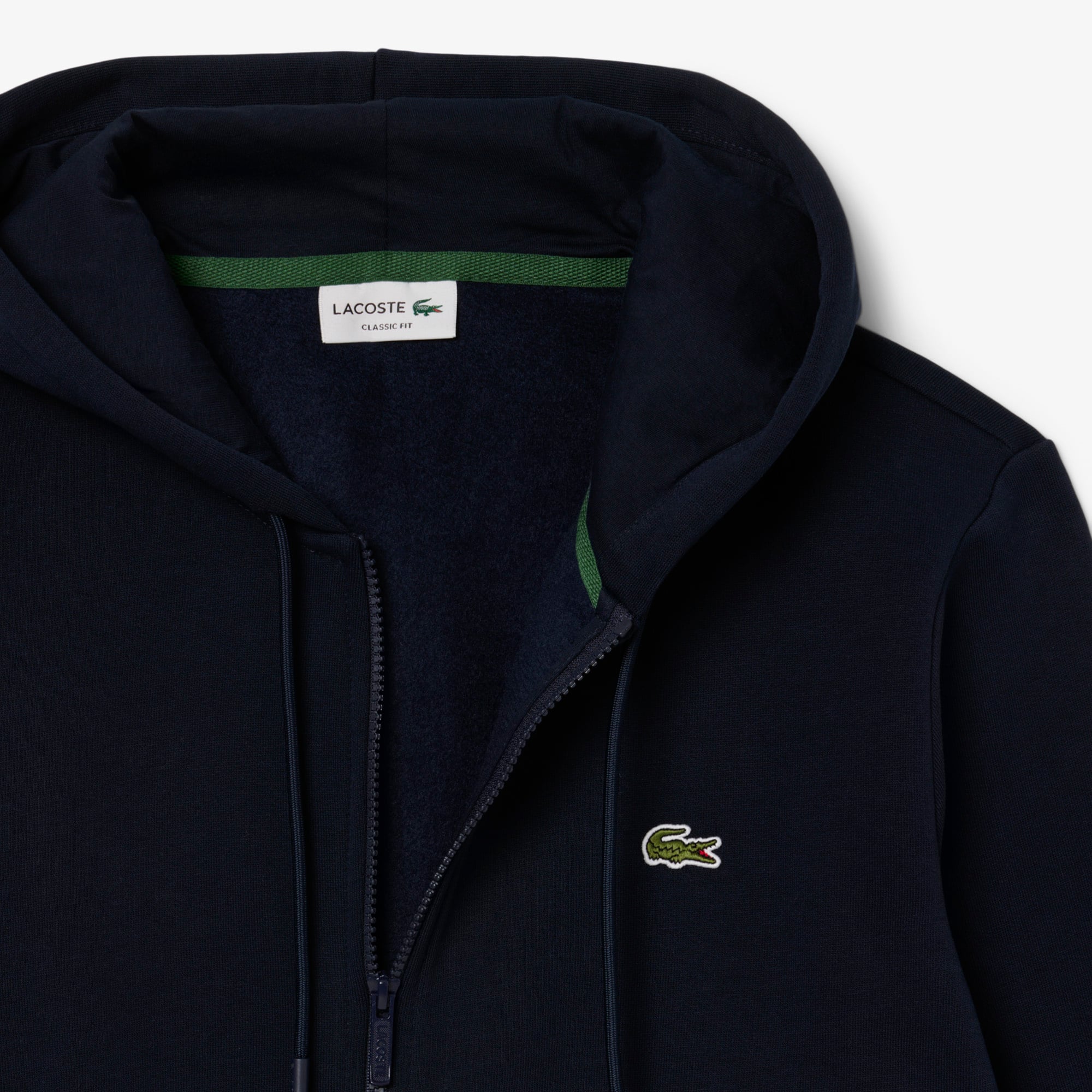 Men's Zip-Up Fleece Hoodie - Navy Blue