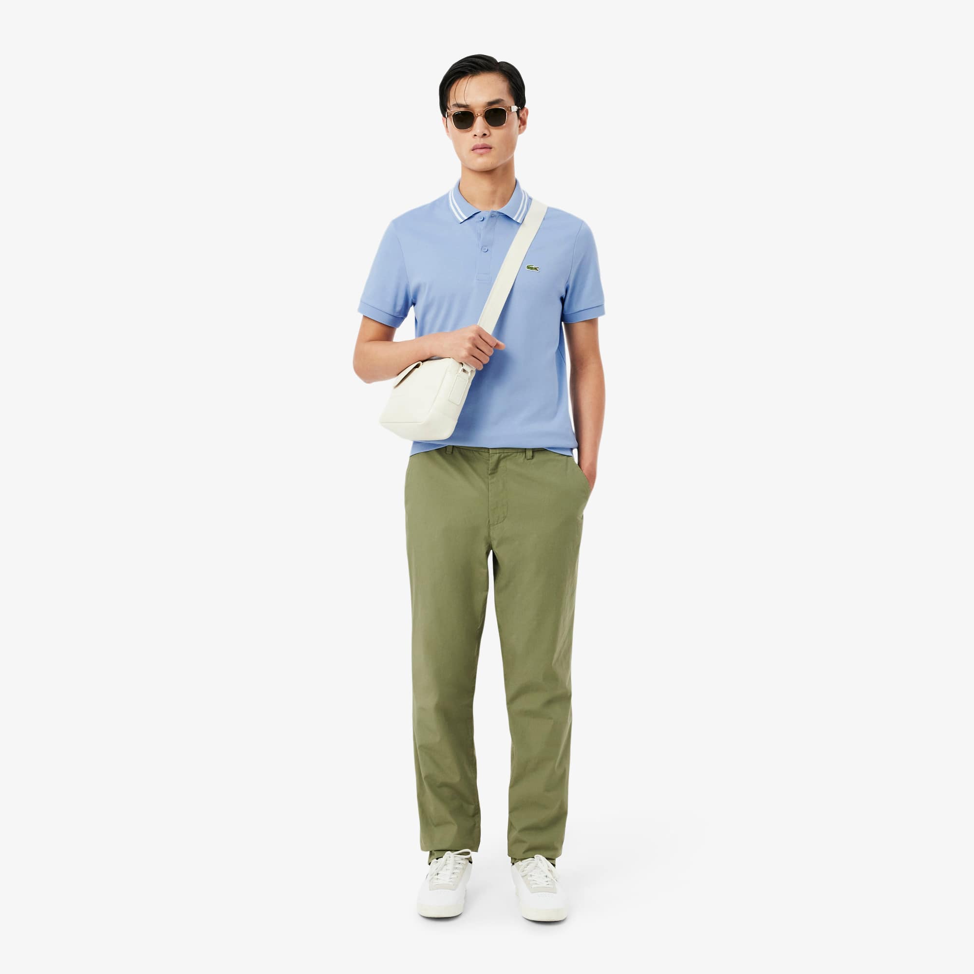 Men's Regular Fit Pima Cotton Polo - Light Blue