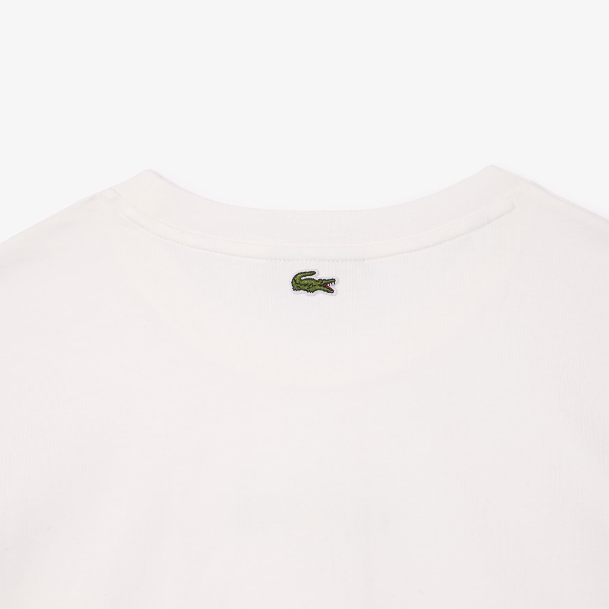 Women's Oversized Ball Print Cotton T-Shirt - White