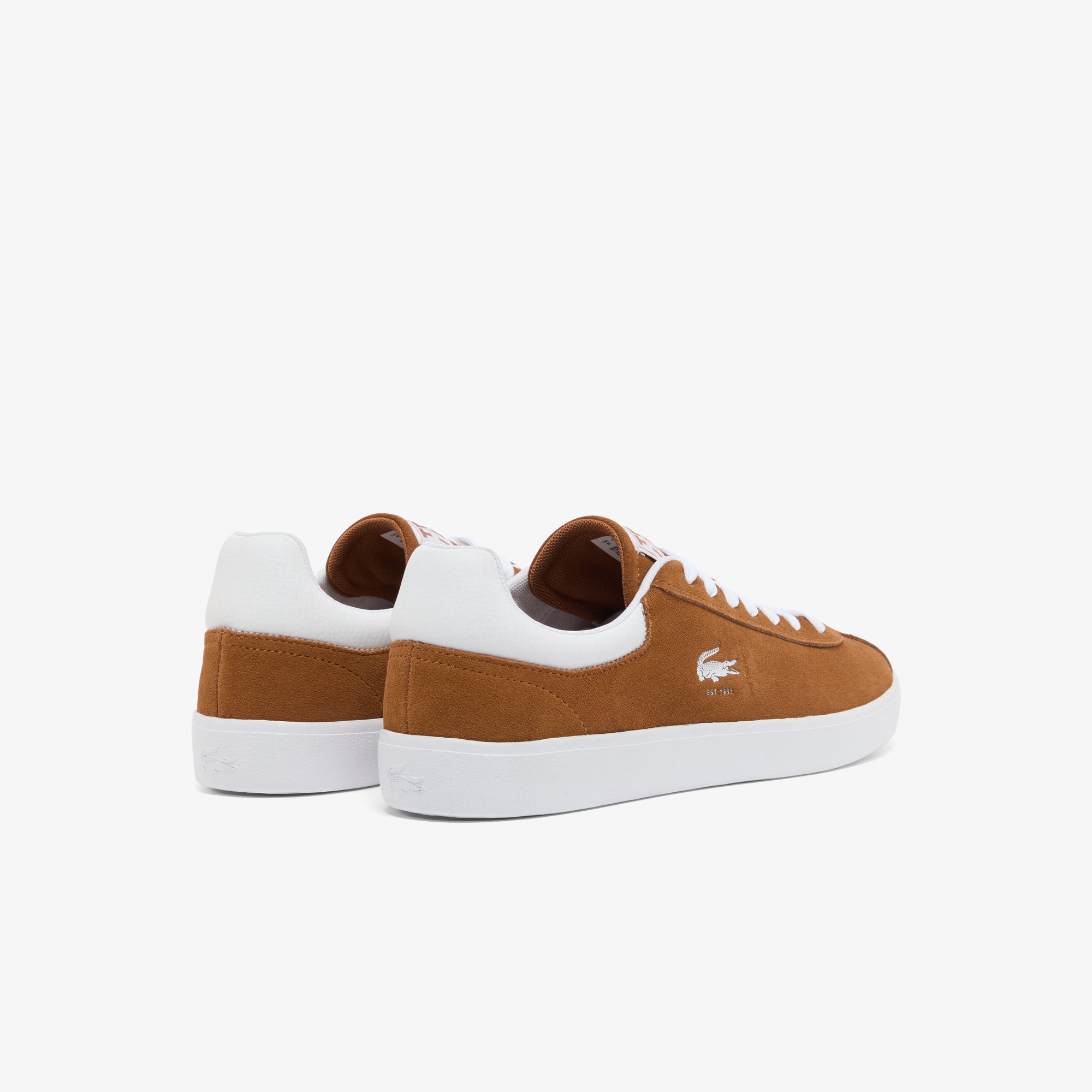 Men's Baseshot Suede Sneakers - BRW/WHT