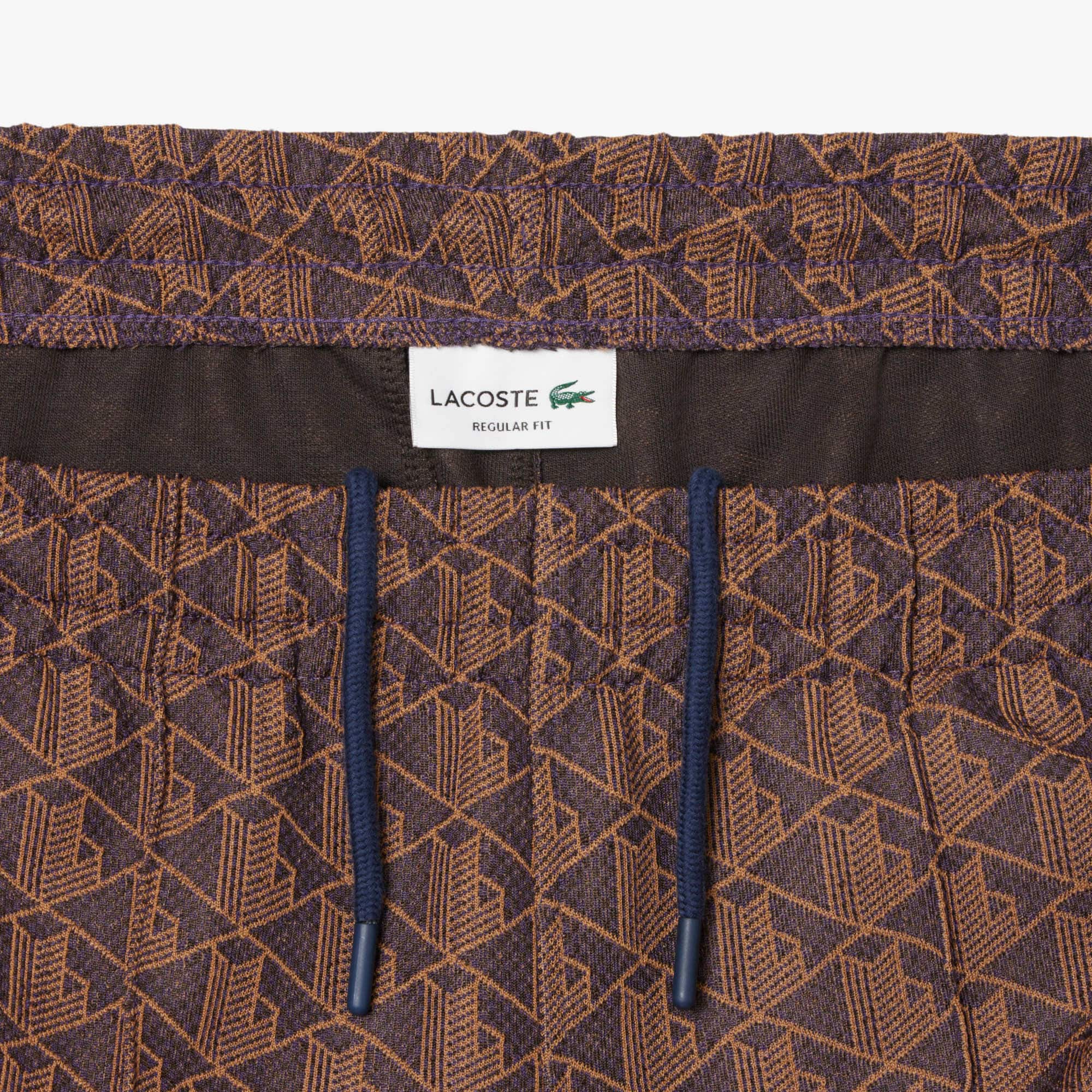 Men's Paris Monogram Sweatpants - Purple / Brown