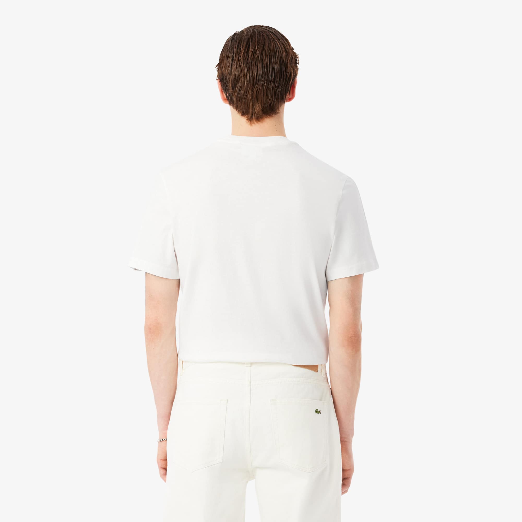 Branded Stripe Band T-Shirt - White