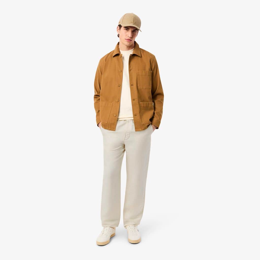 Men's Regular Fit Linen Twill Pants - Beige
