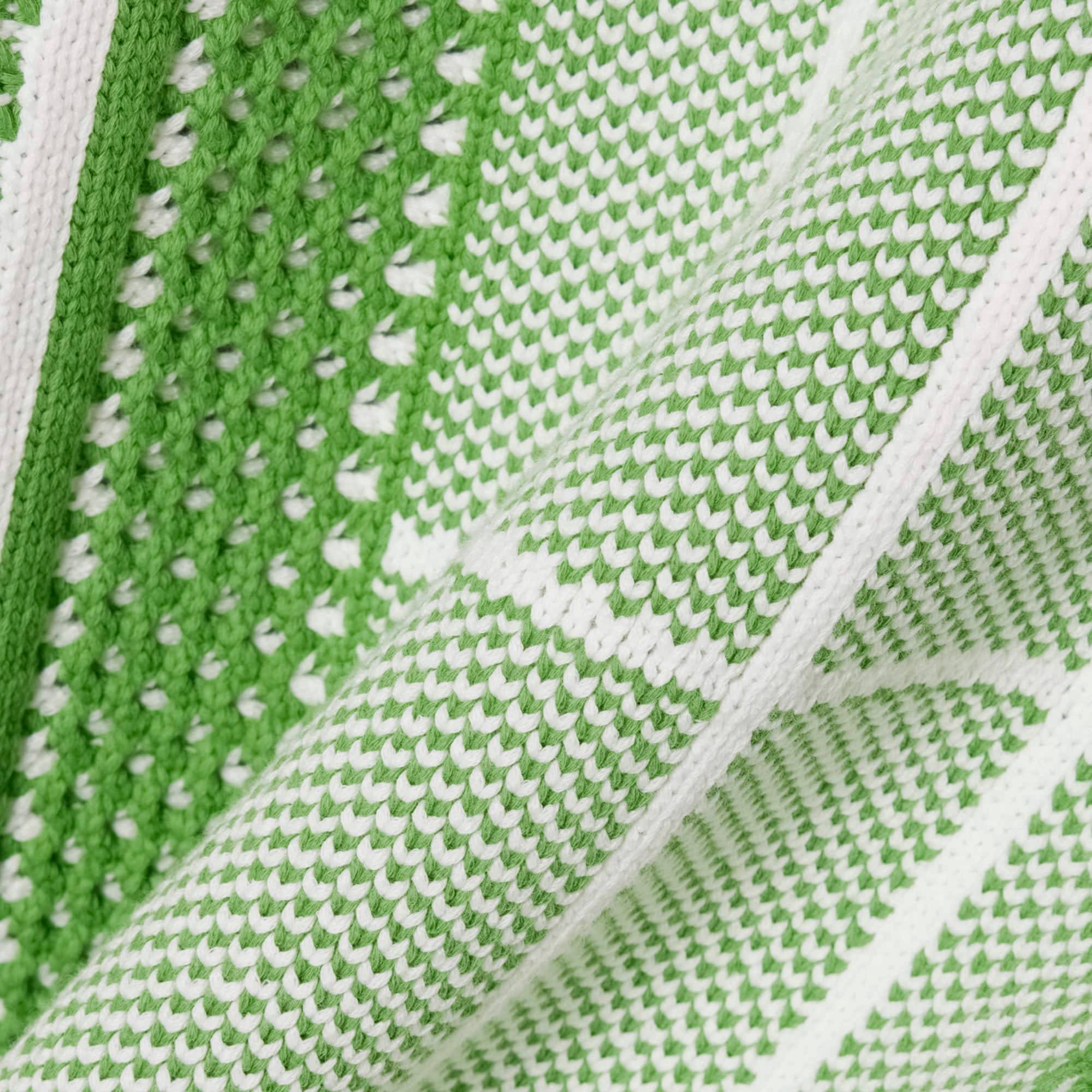 Tennis Court Graphic Sweater - Vert / Blanc