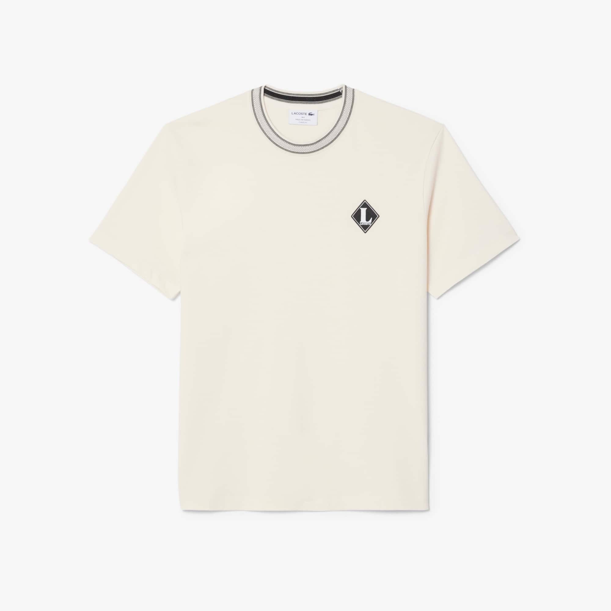 Made In France Badge Accent T-Shirt - Cream