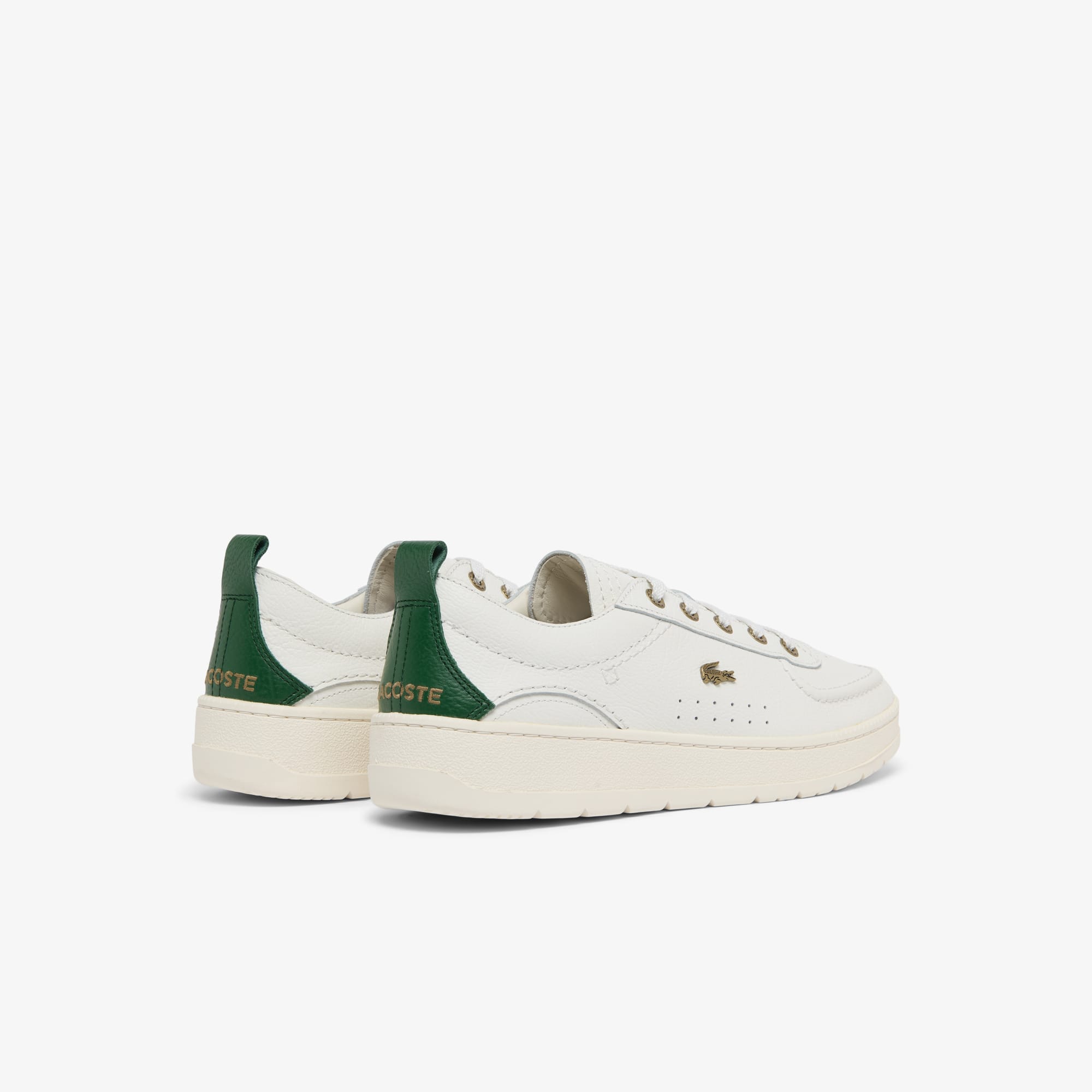 Men's Umpire Leather Sneakers - OFF WHT/DK GRN