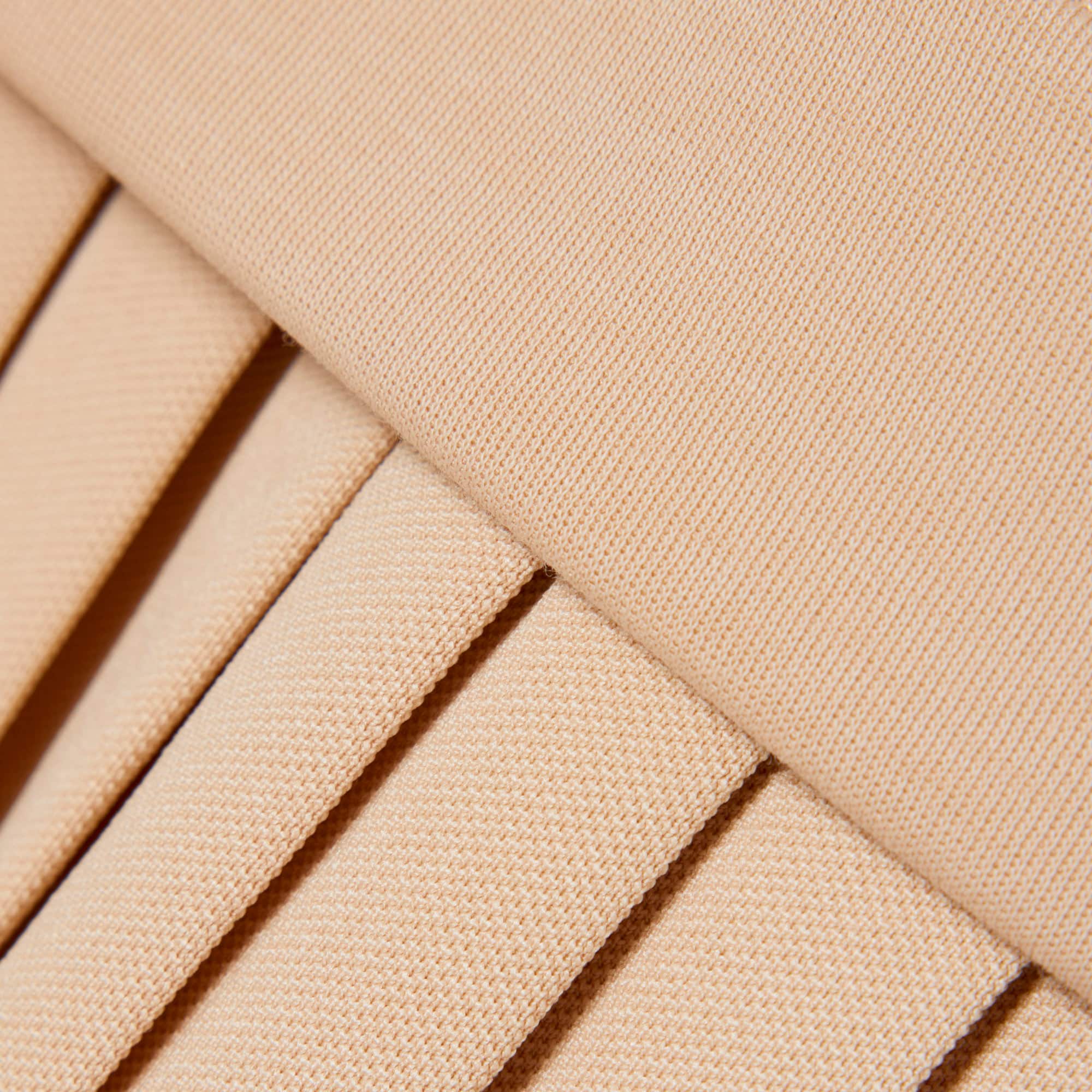 Pleated Cotton Skirt - Beige
