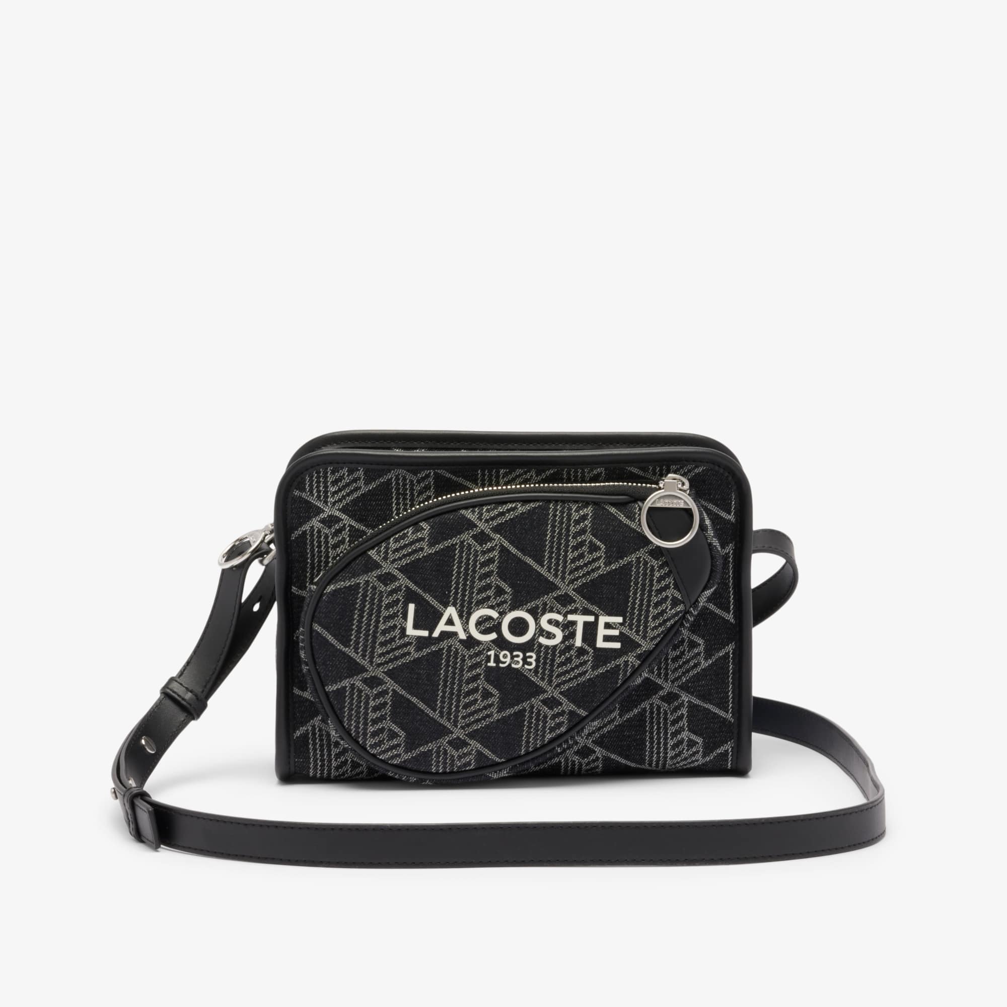 Heritage Shoulder Bag - MONO JACQUARD DENIM NOIR