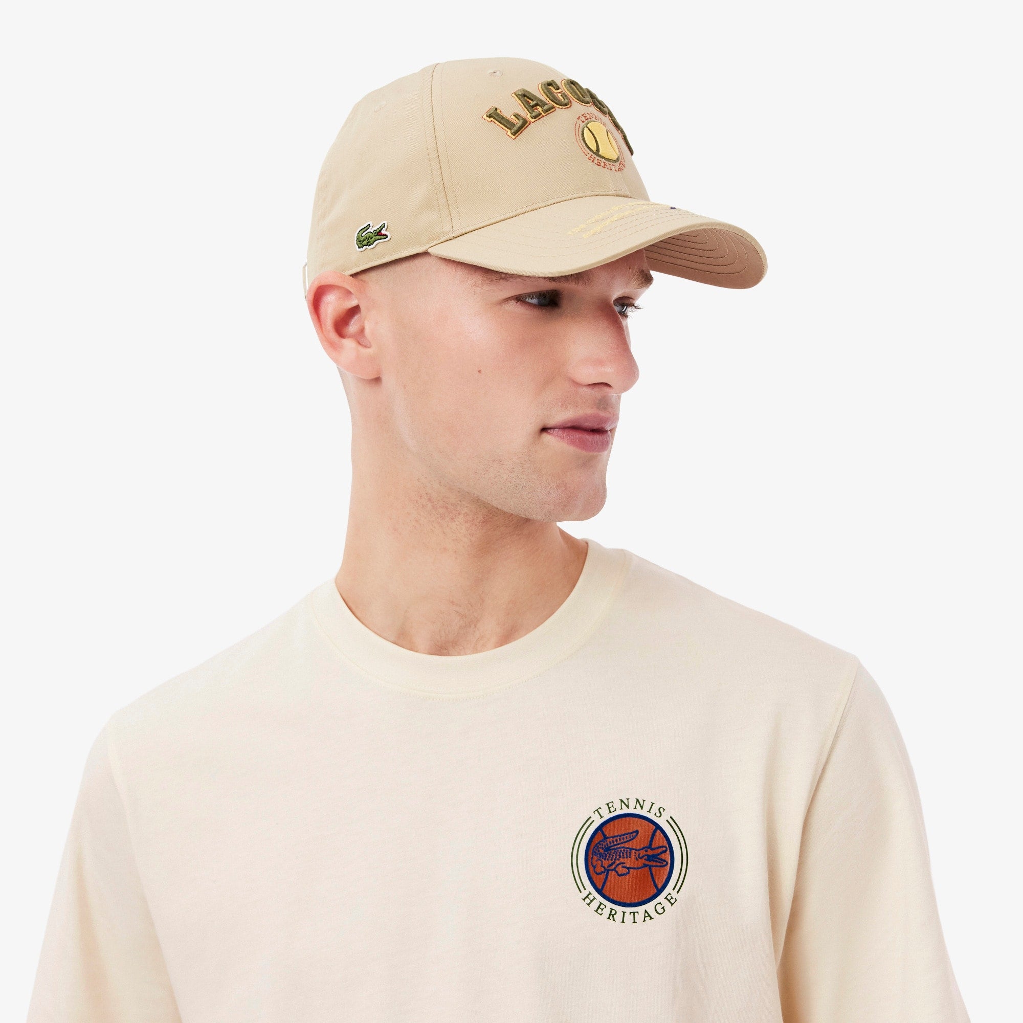 Men's Multi Print Jersey T-Shirt - Cream