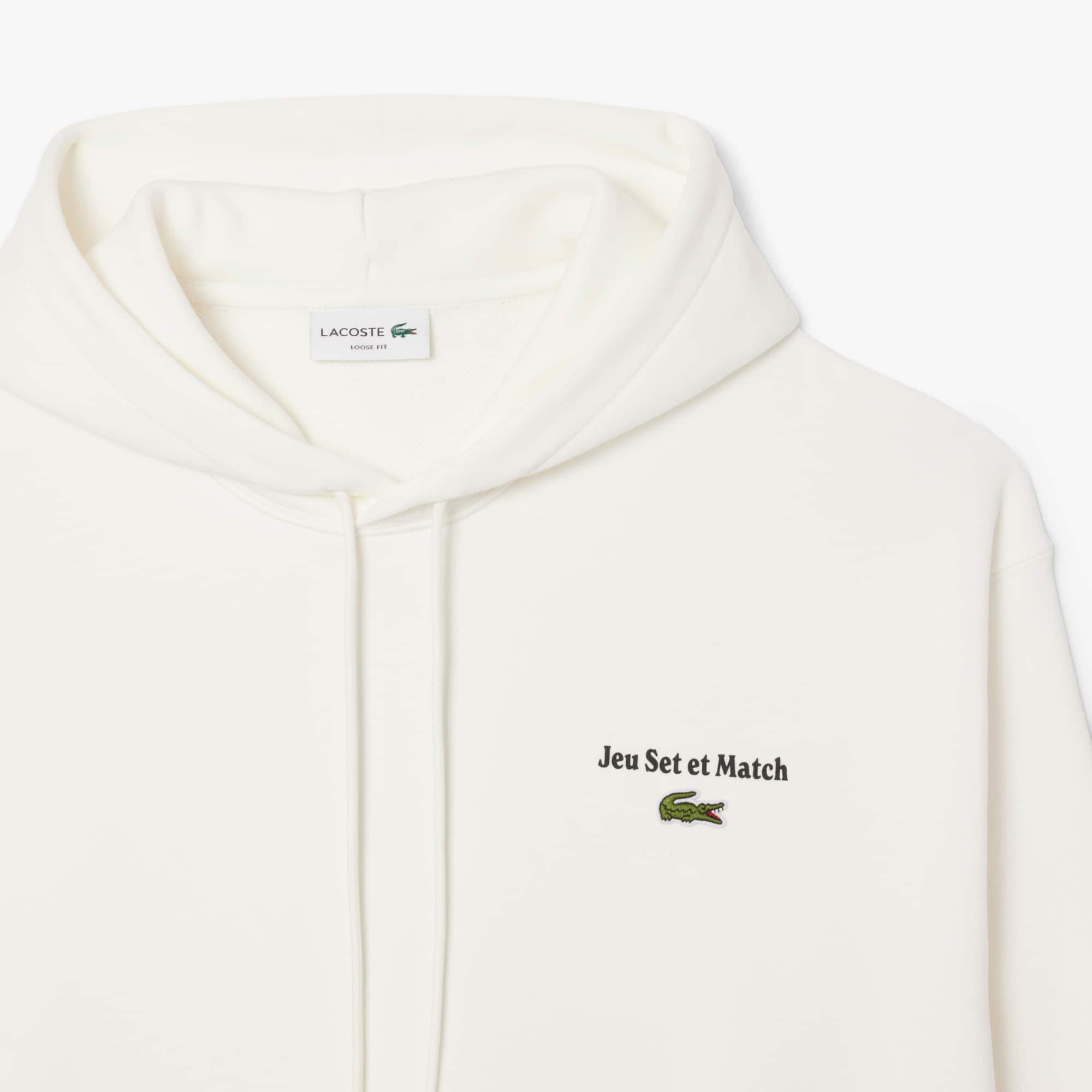 Men's Multi Print Fleece Hoodie - White