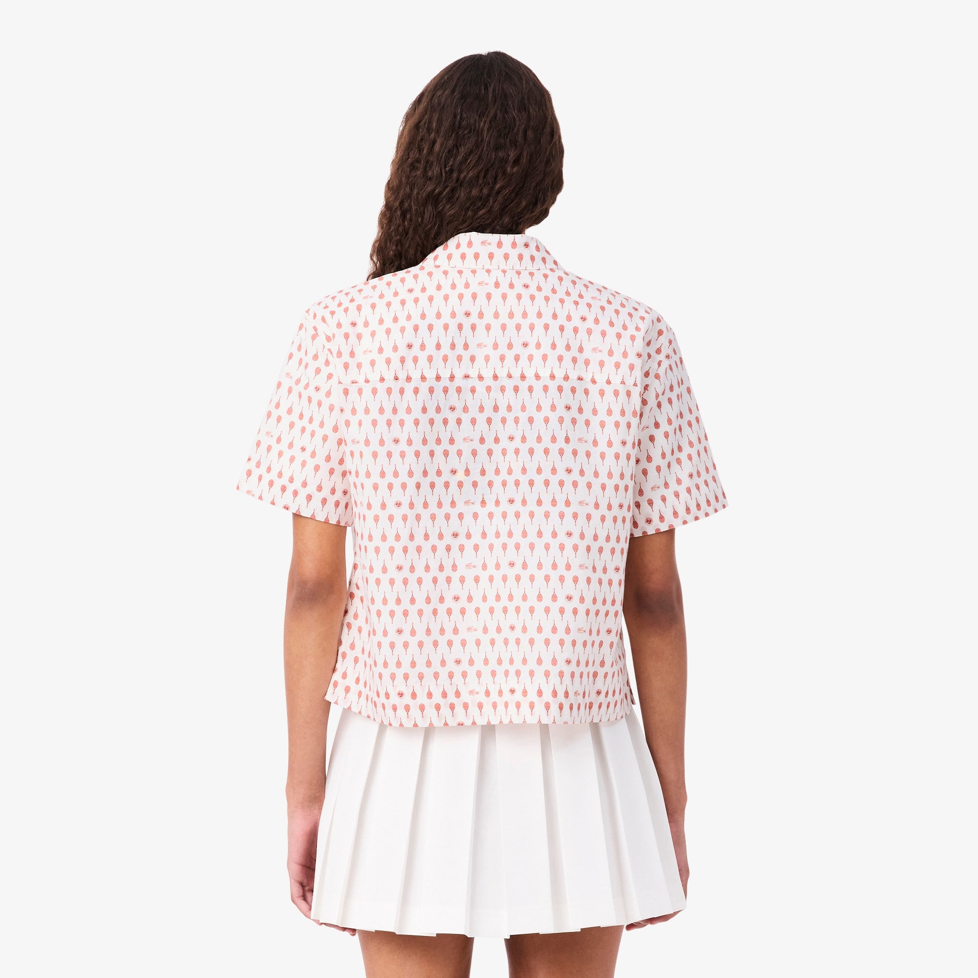 Roland-Garros Edition Print Shirt - Blanc / Marron
