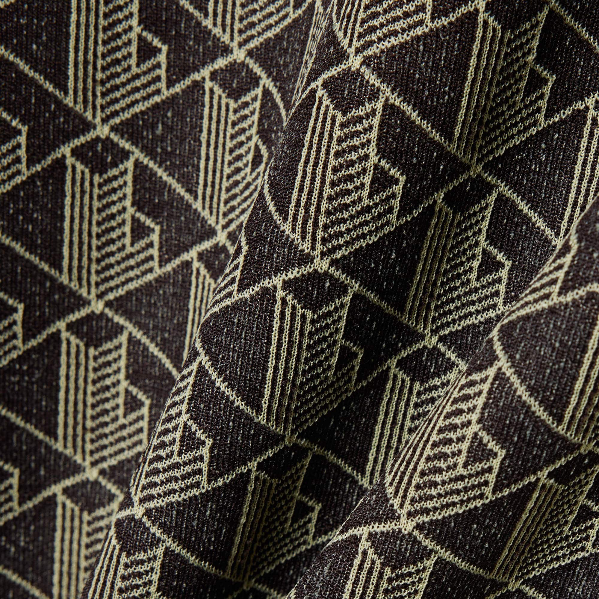 Women's Slim Fit Monogram T-Shirt - Marron / Jaune