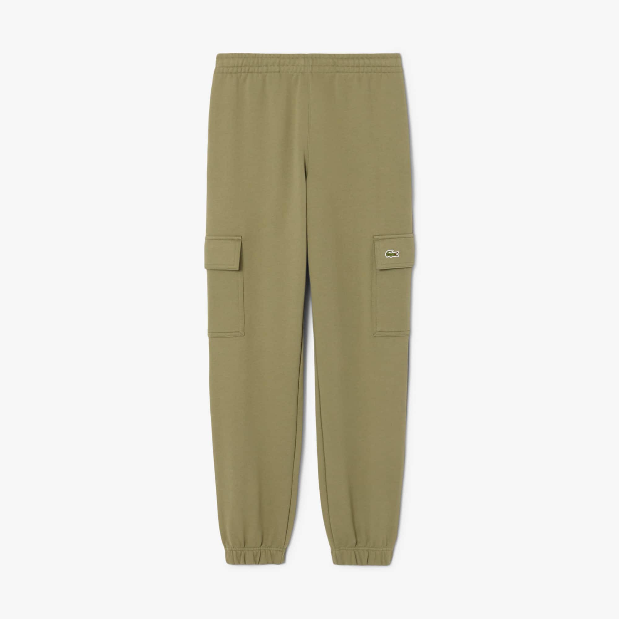 Men's Fleece Cargo Sweatpants - Khaki Green