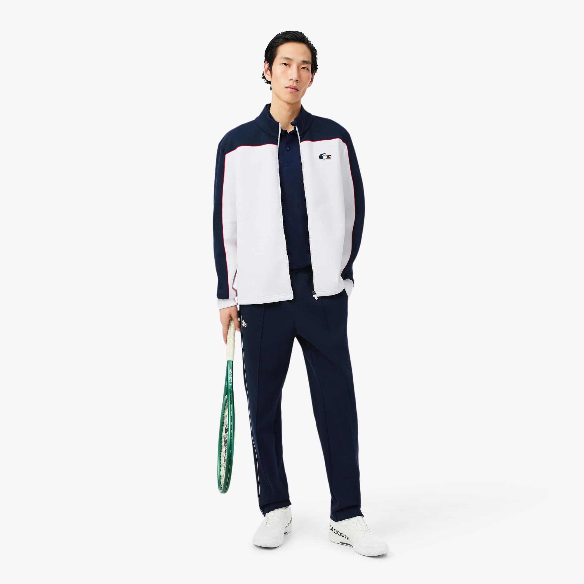 French Tennis Team Ceremony Jacket - Navy Blue / White / Red
