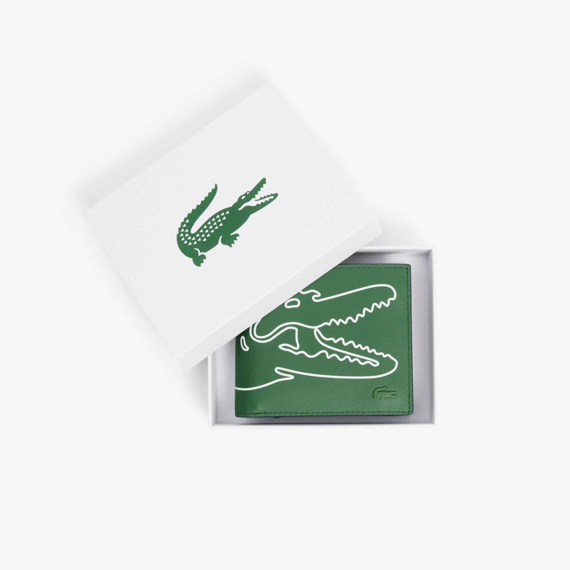 Medium FG Leather Billfold - Vert