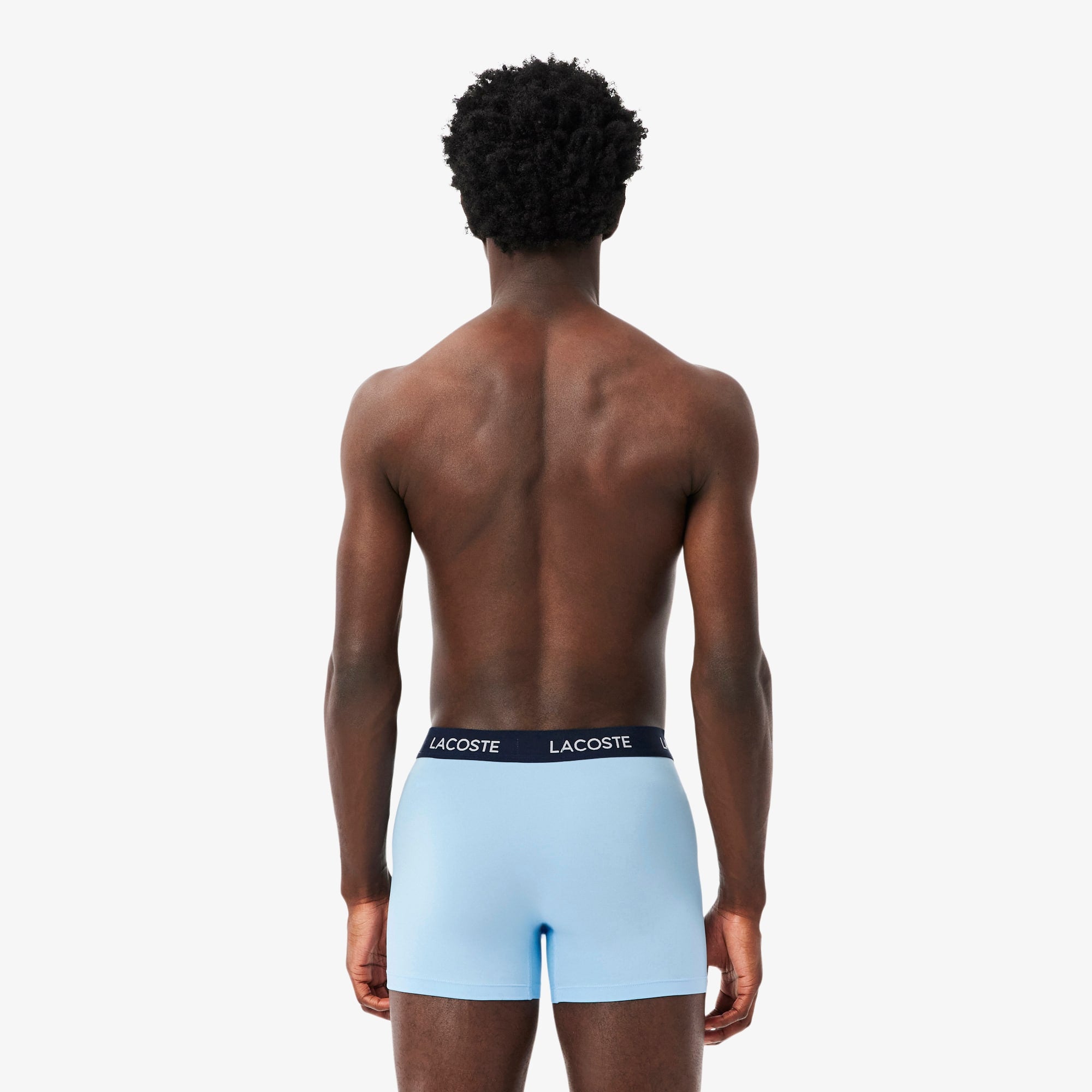 Men's 3-Pack Microfiber Trunks - Navy Blue / Blue
