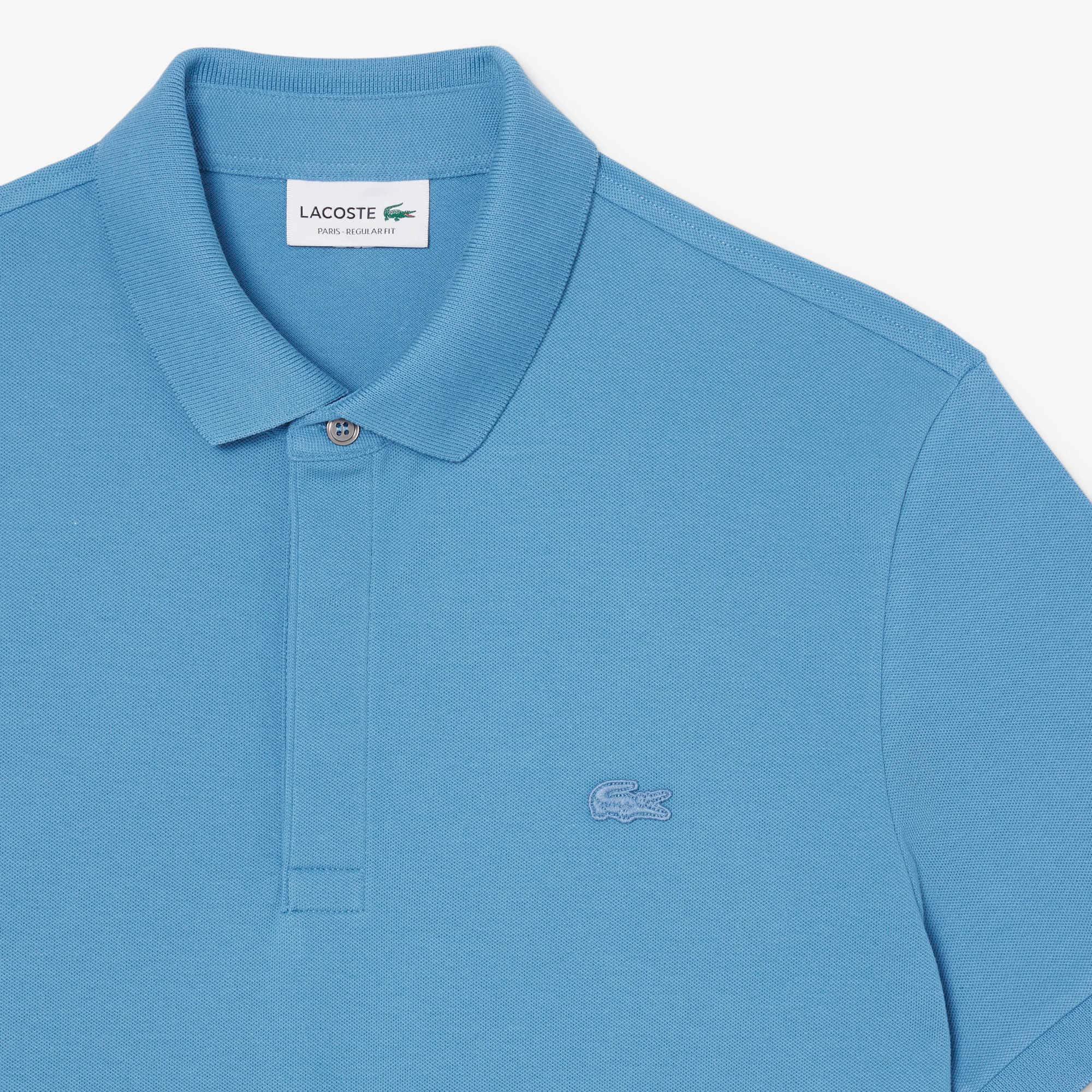 Men's Regular Fit Paris Stretch Piqué Polo - Bleu