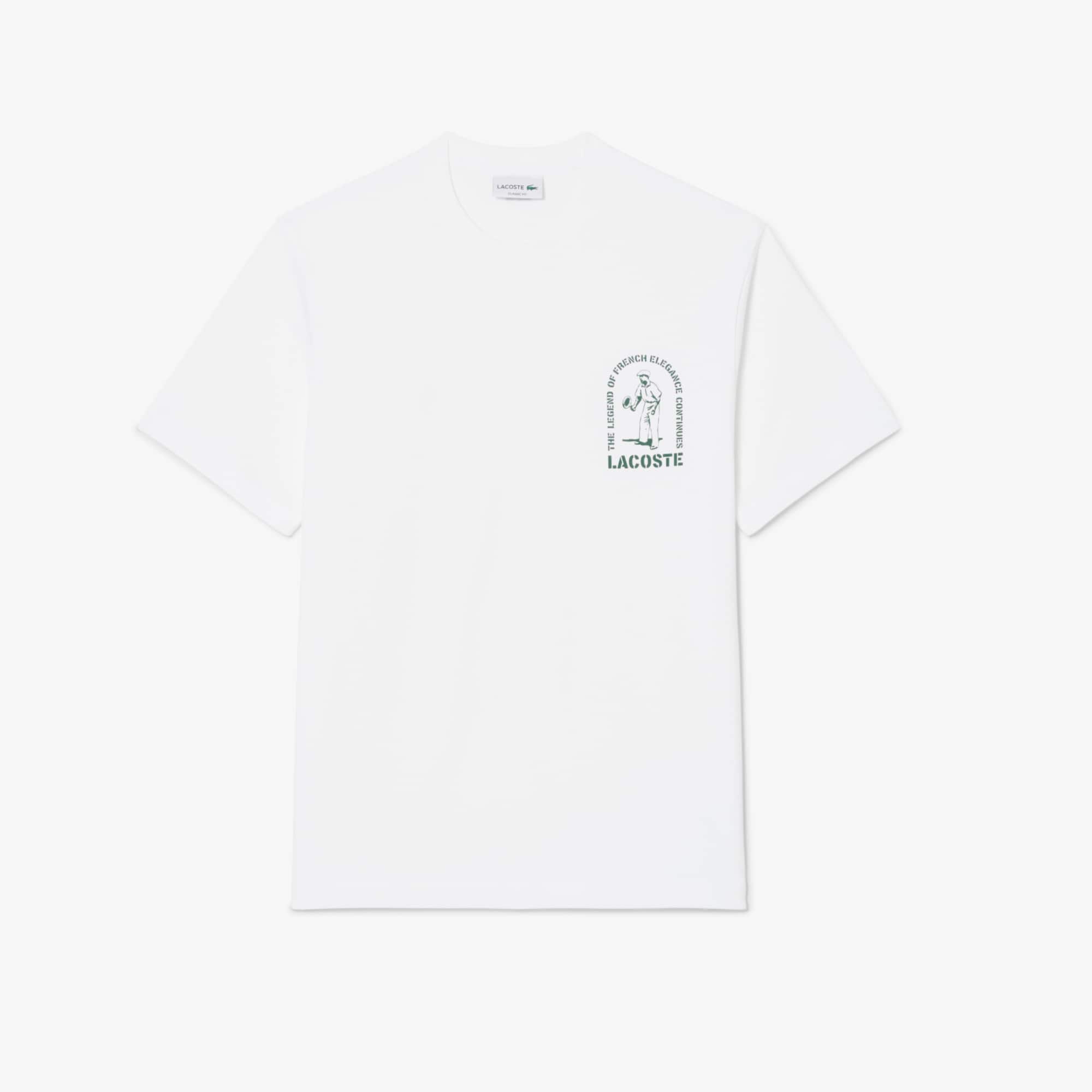 Printed Cotton T-Shirt - White