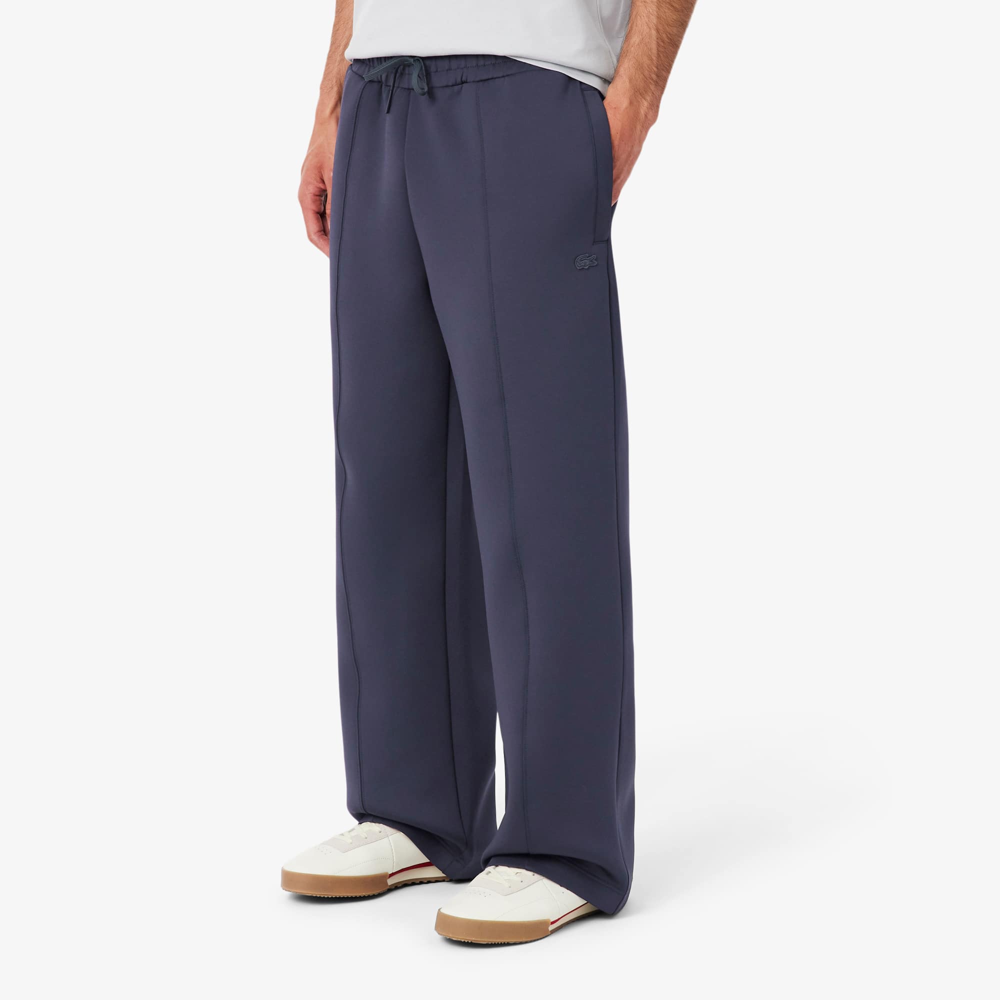Loose Fit Embroidered Joggers - Dark Grey