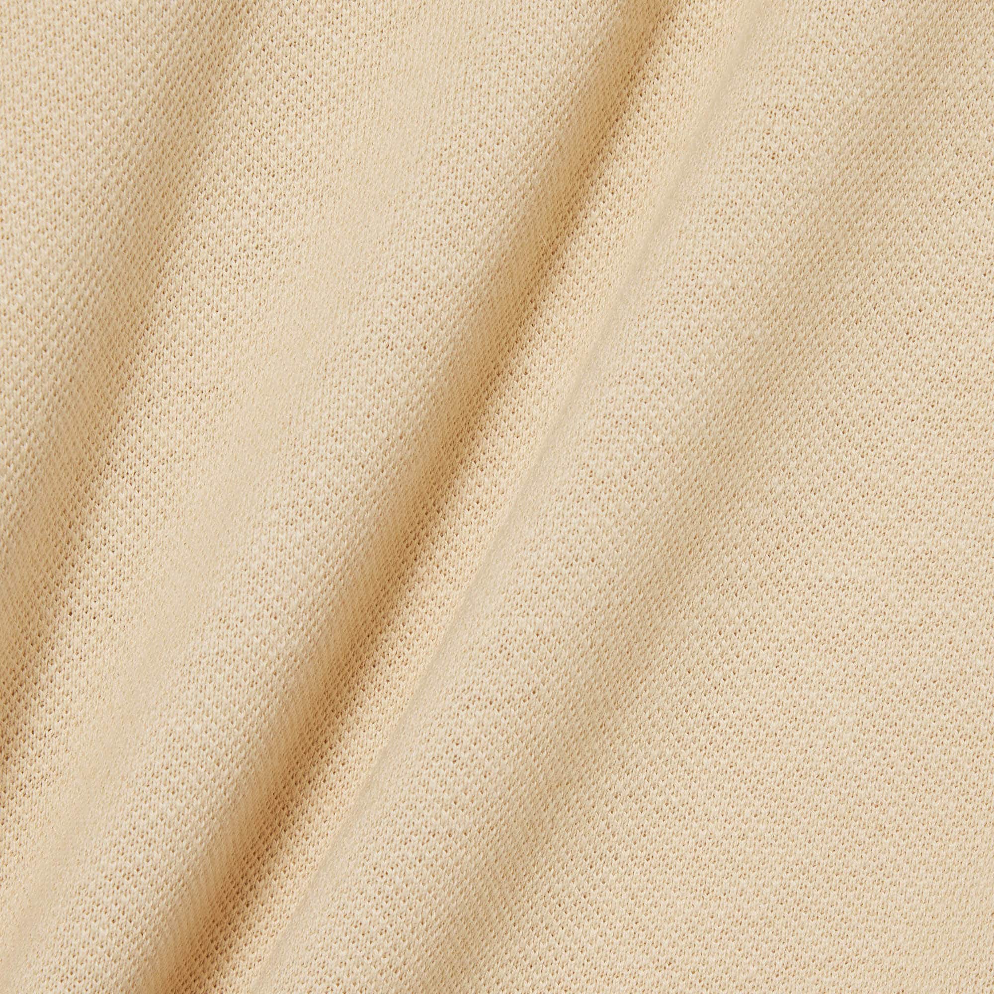 Classic Fit Cotton-Linen Polo - Beige
