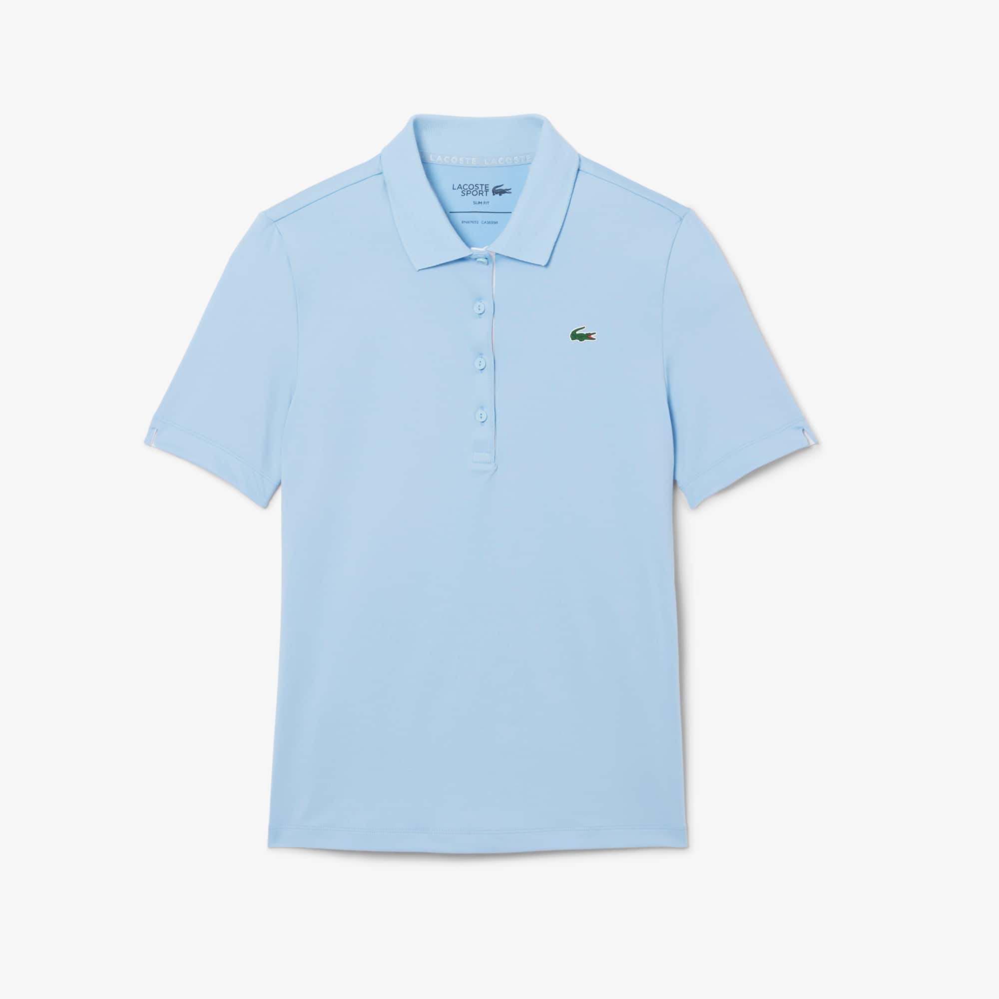 Women's Slim Fit UV Protect Stretch Golf Polo - Blue / White
