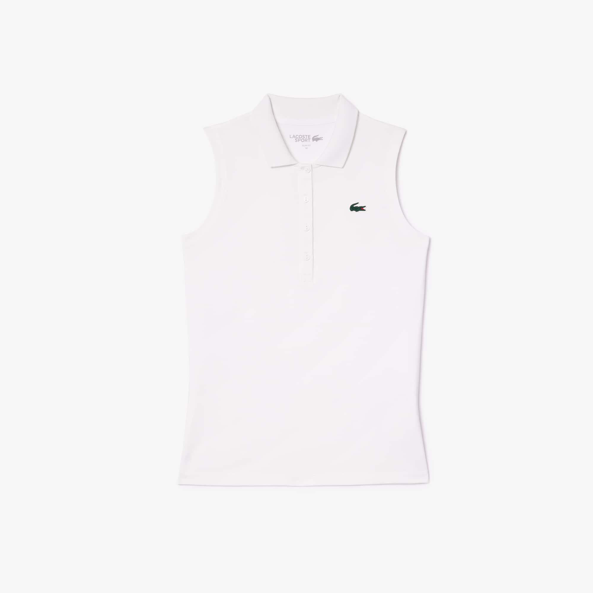 Women's Slim Fit UV Protect Stretch Golf Polo - White