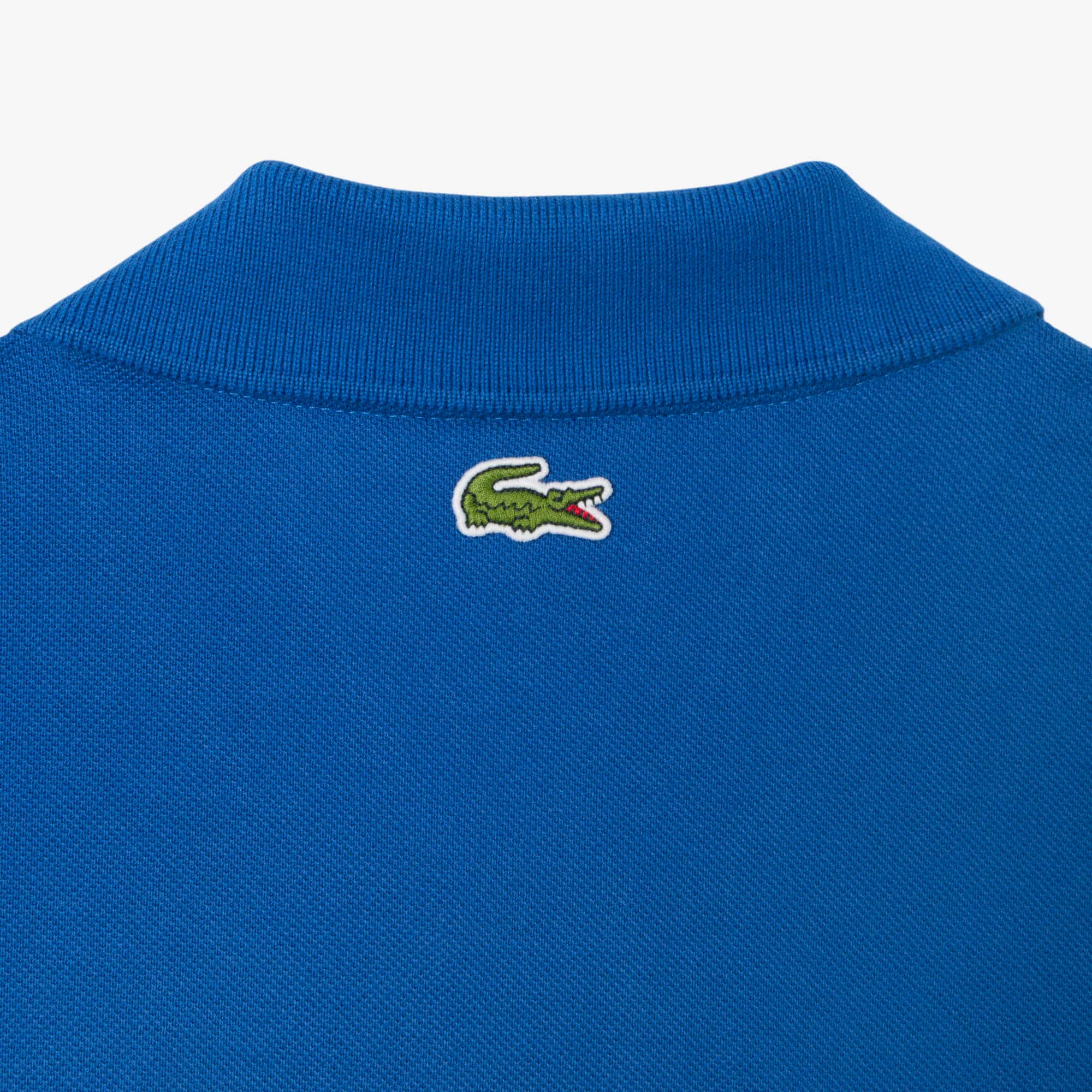 Men's Classic Fit Petit Piqué Badge Polo - Blue