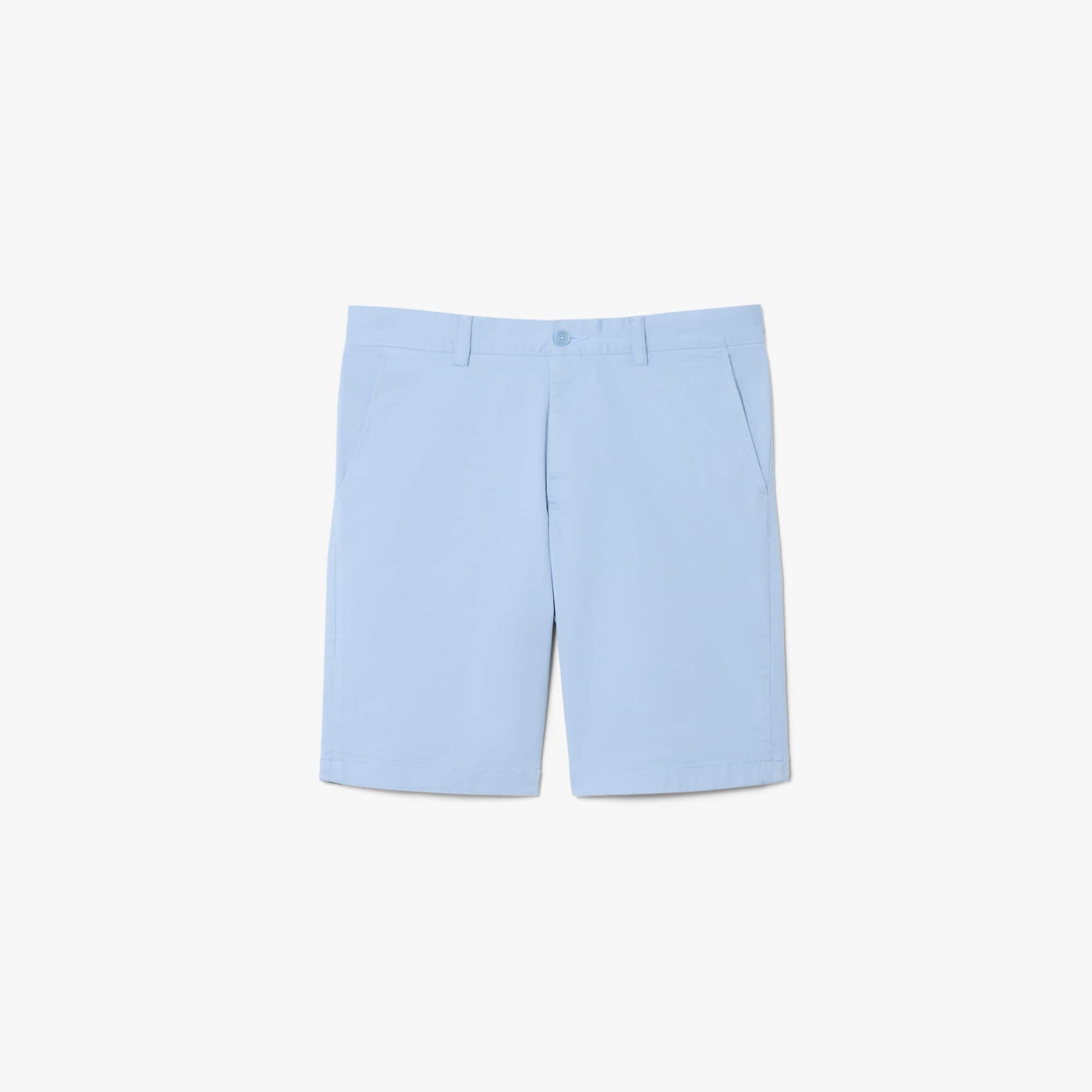 Stretch Twill Chino Shorts - Light Blue