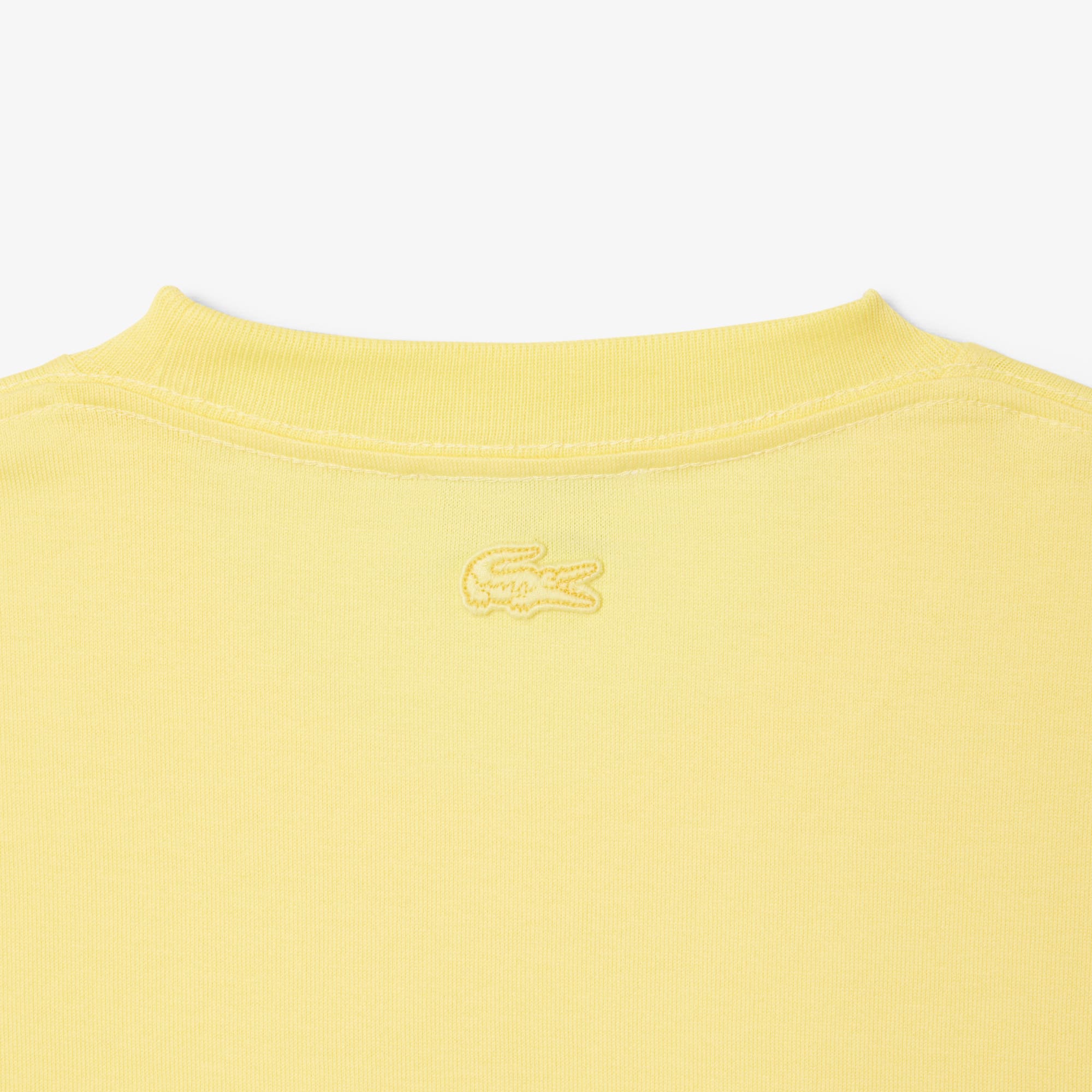Classic Fit Heavy Badge Accent T-Shirt - Pastel yellow