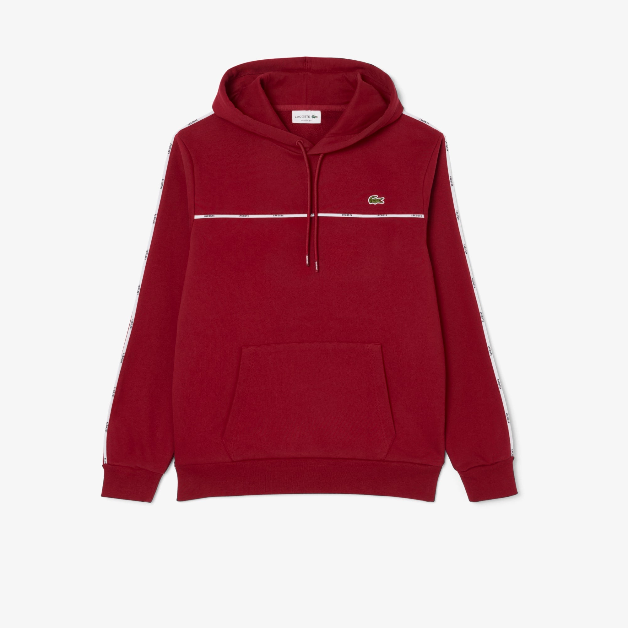 Men's Classic Fit Logo Stripe Sweatshirt - Bordeaux