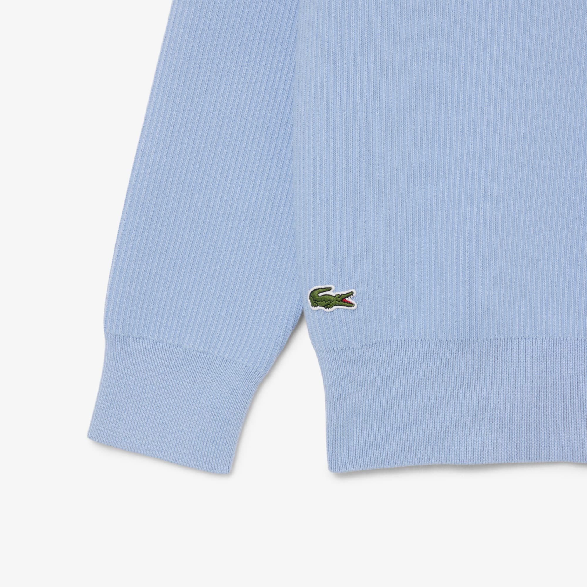 Tennis Crew Neck Sweater - Light Blue / White