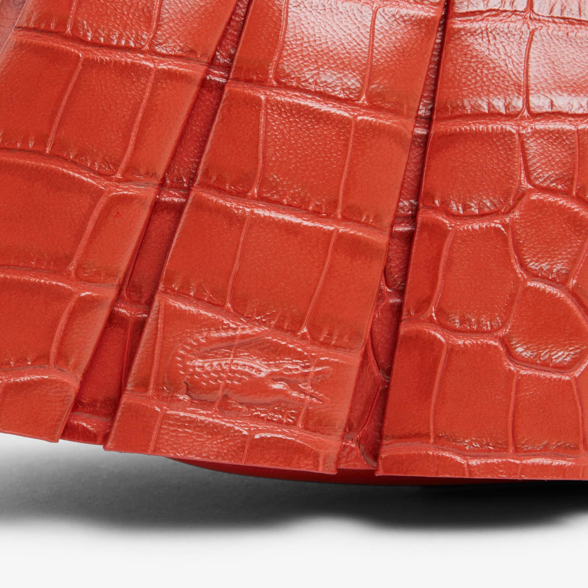 Runway H Lenglen Effect Leather Bag - ORANGINE