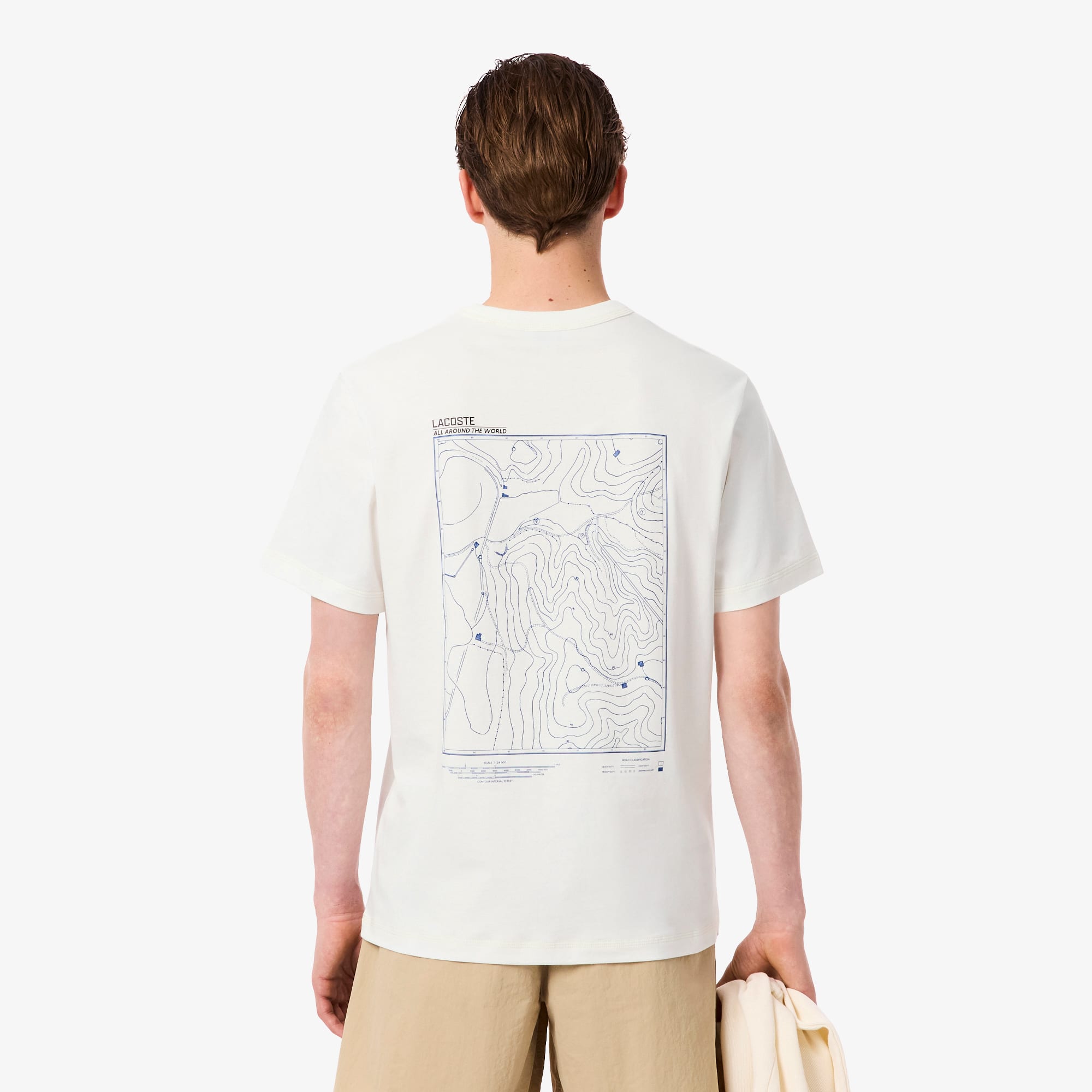 Men's Multi Print Jersey T-Shirt - White