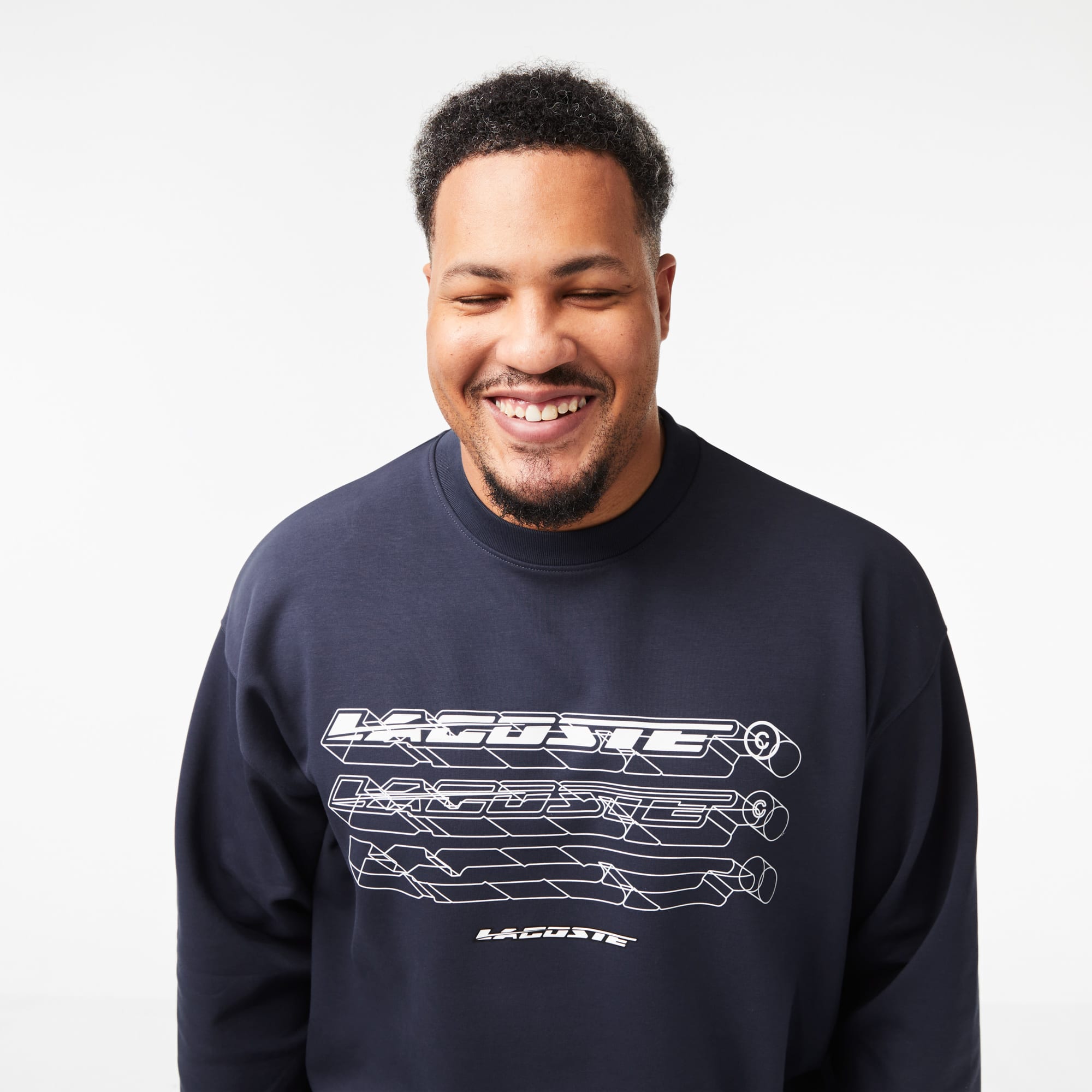 Men’s Loose Fit Branded Sweatshirt - Blue
