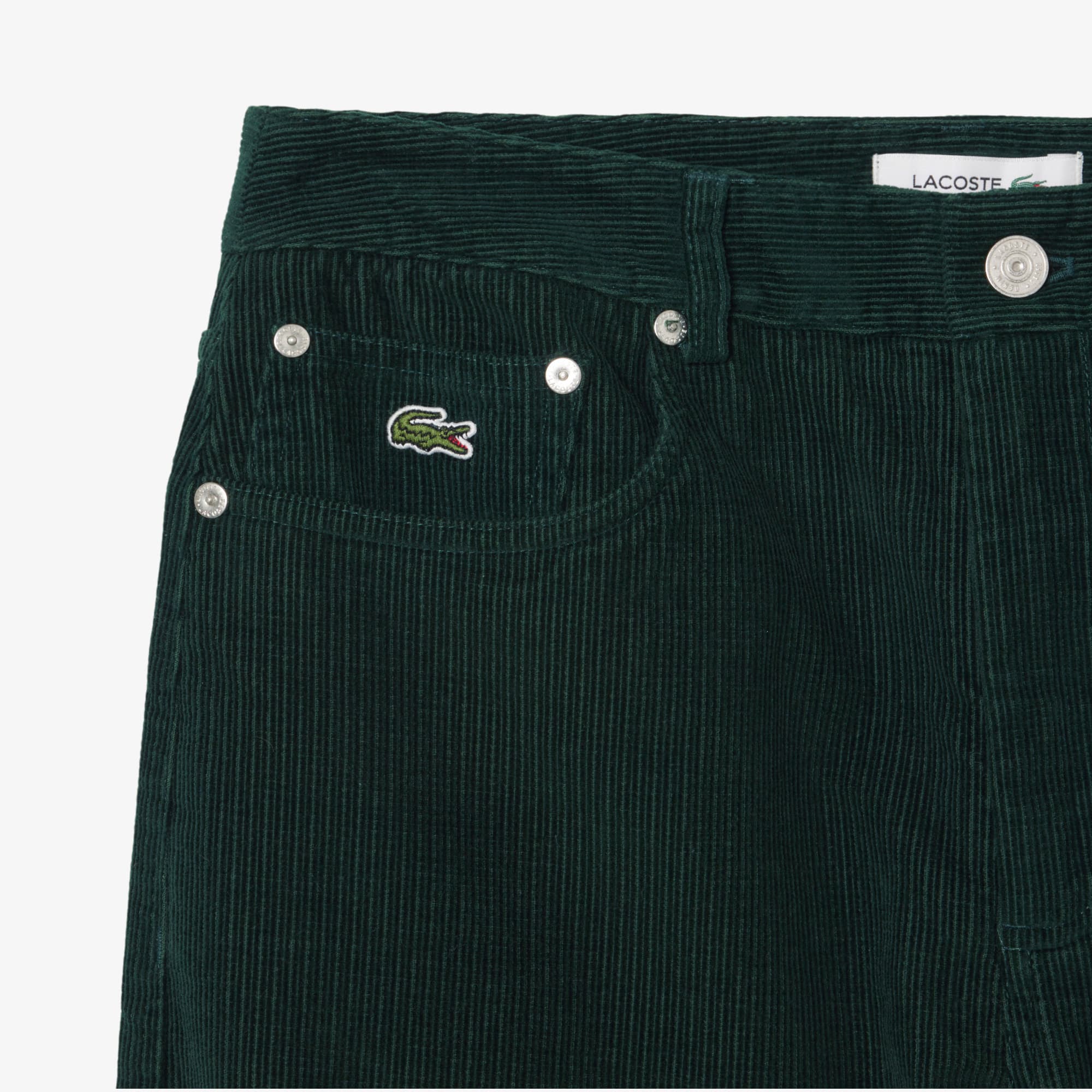 Women's Wide Leg Corduroy Pants - Forest green